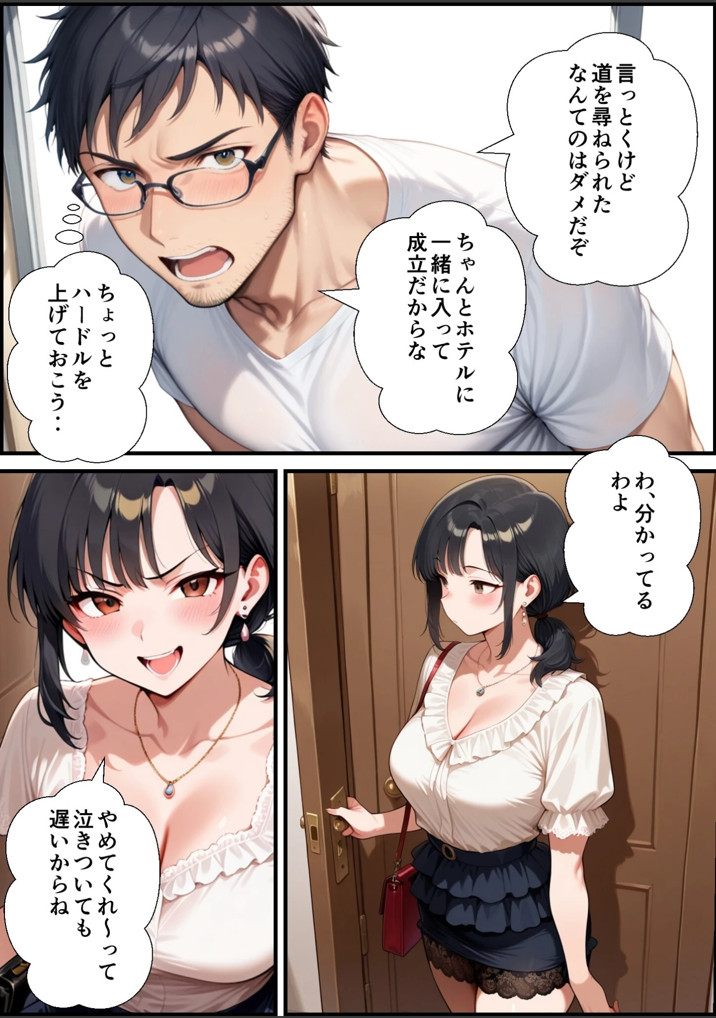 「妻が毒オジにナンパされて媚薬を盛られた件【モザイク版】」（鮫島猛） 試し読み 9ページ目