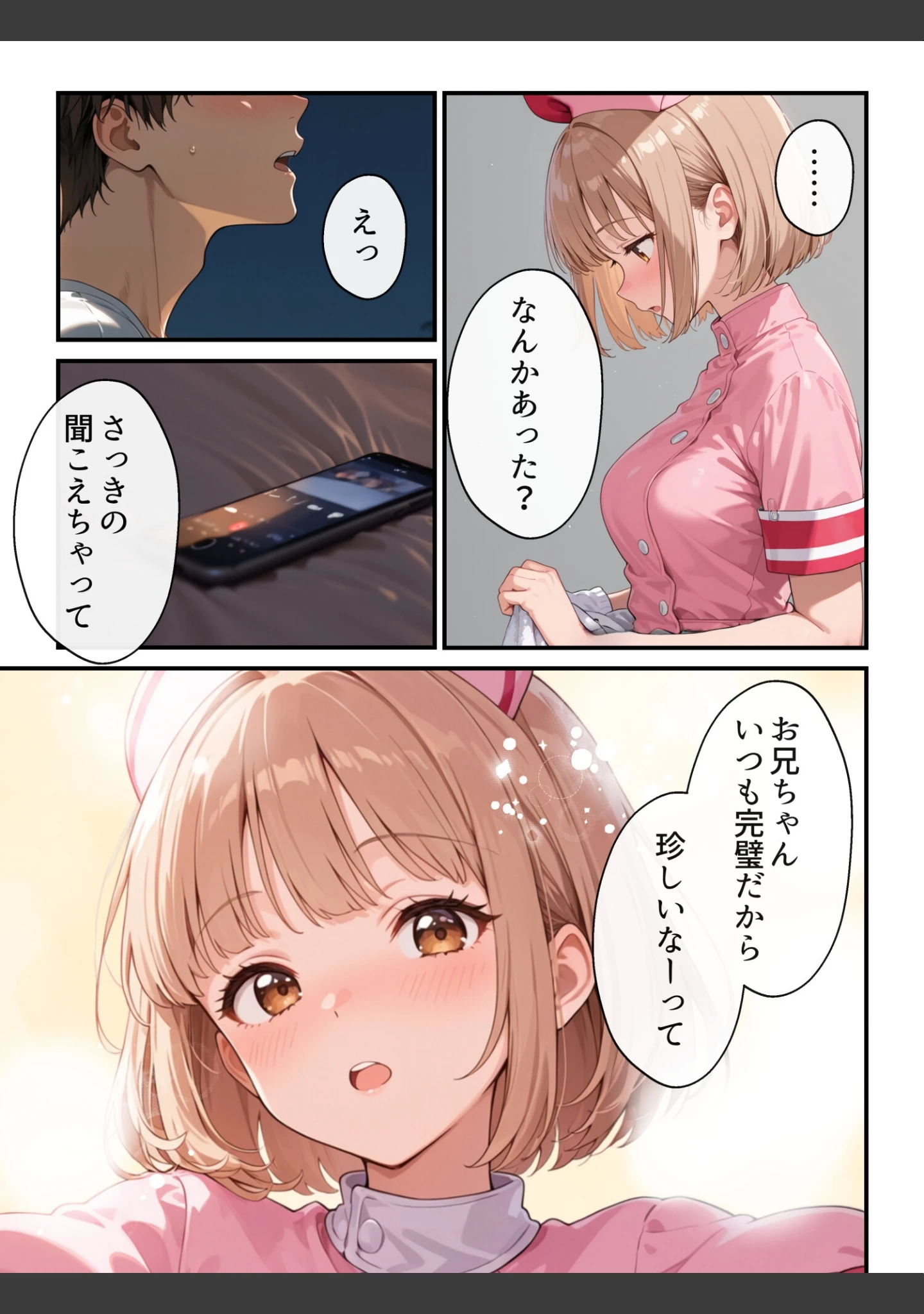 「ナースのお仕事！入院先の担当看護師が巨乳妹だったので心も身体も癒してもらった話【モザイク版】（単話）」（水彩みなも） 試し読み 6ページ目