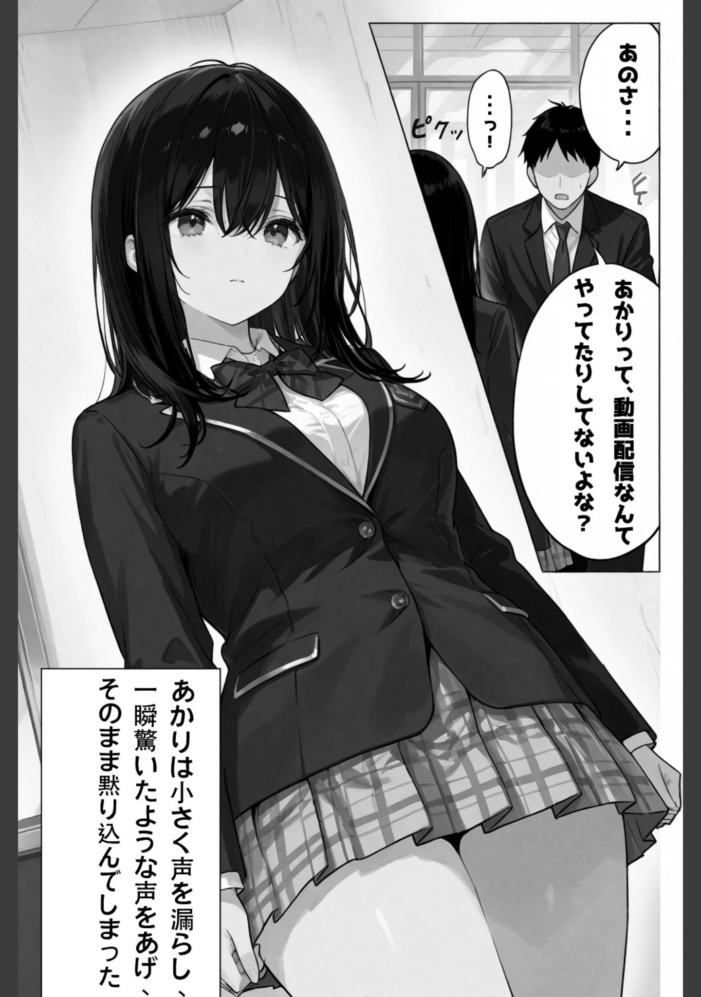 「超優等生な俺の幼馴染が有名エロ配信者だった件【白抜き修正版】」（愛罠） 試し読み 8ページ目