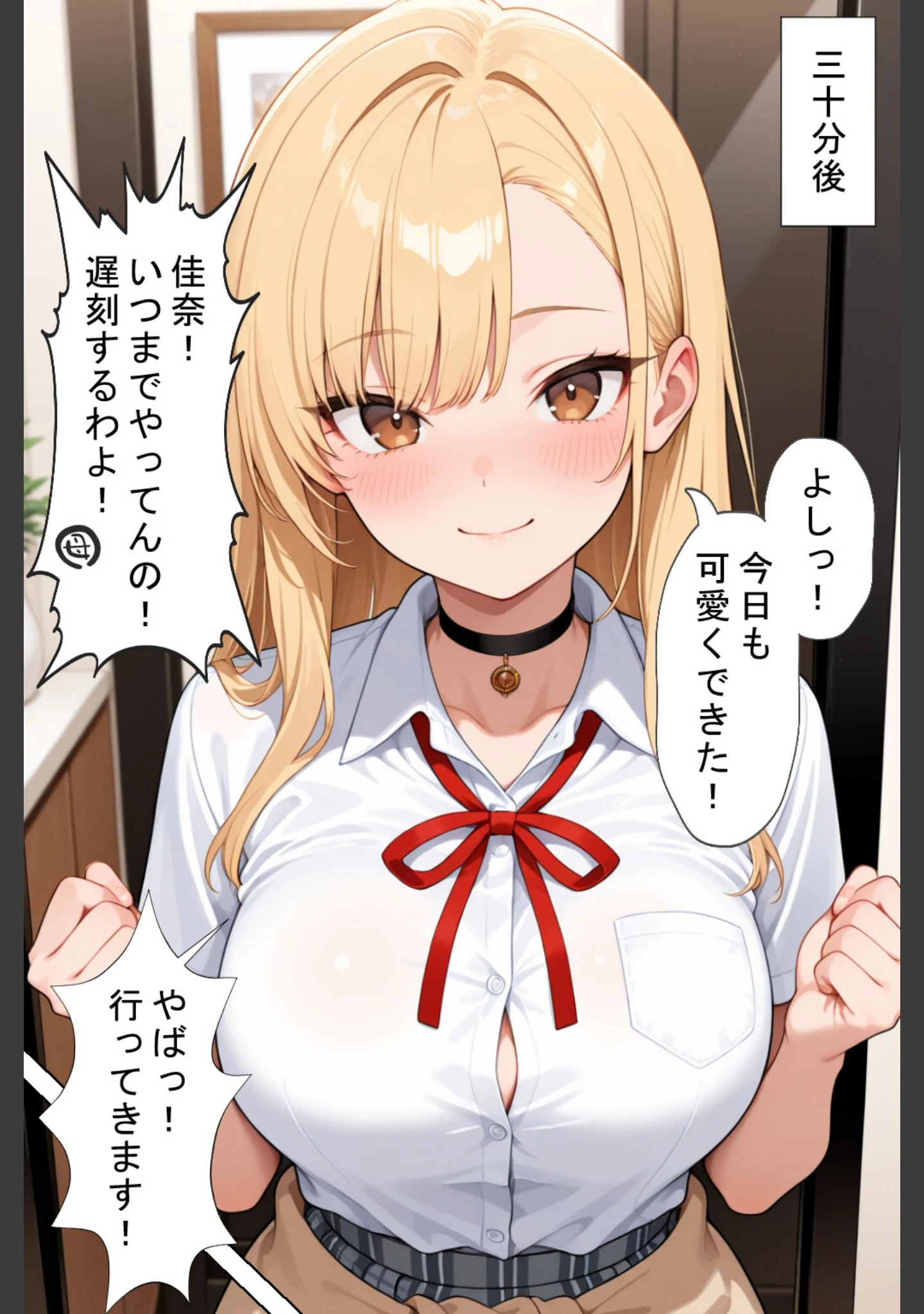 「軽そうだけど実は恋愛経験0な巨乳ギャルちゃん〜初えっち編〜【白抜き修正版】」（ヒロインファクトリー） 試し読み 3ページ目