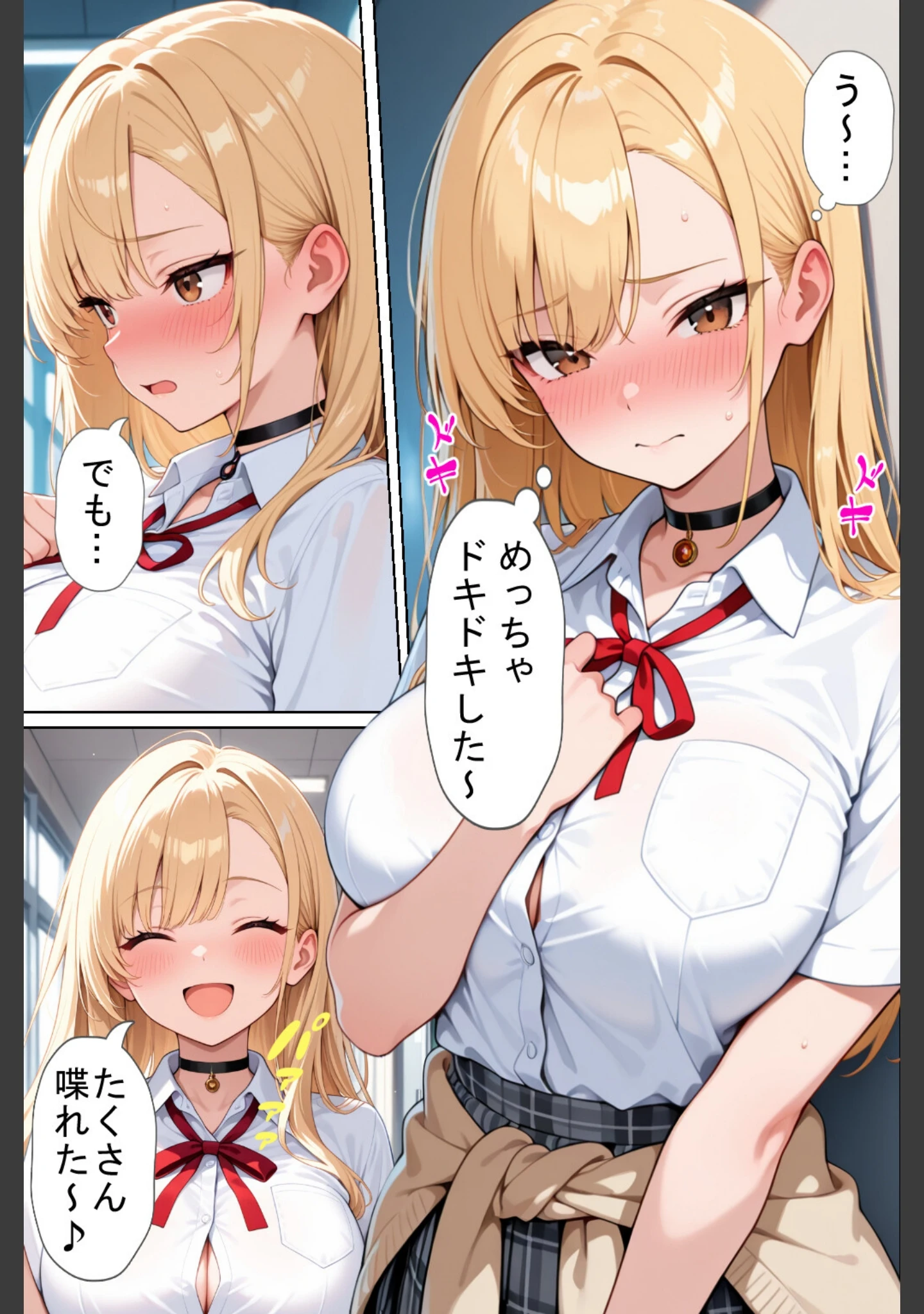 「軽そうだけど実は恋愛経験0な巨乳ギャルちゃん〜初えっち編〜【白抜き修正版】」（ヒロインファクトリー） 試し読み 9ページ目