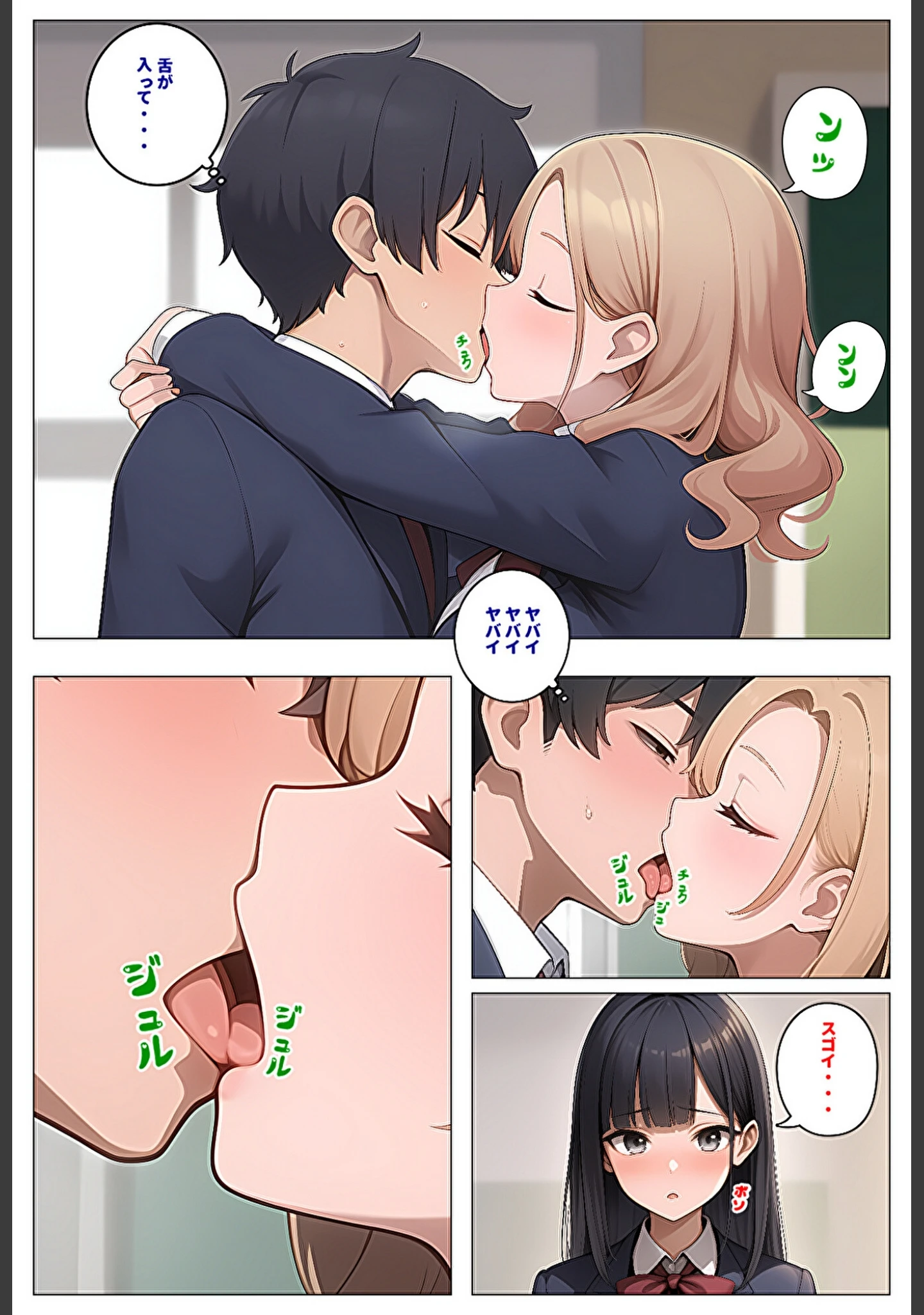「委員長とギャルがセックス勝負を始めたんだが俺が審判をする事になった話【モザイク版】」（暇人クラブ） 試し読み 10ページ目