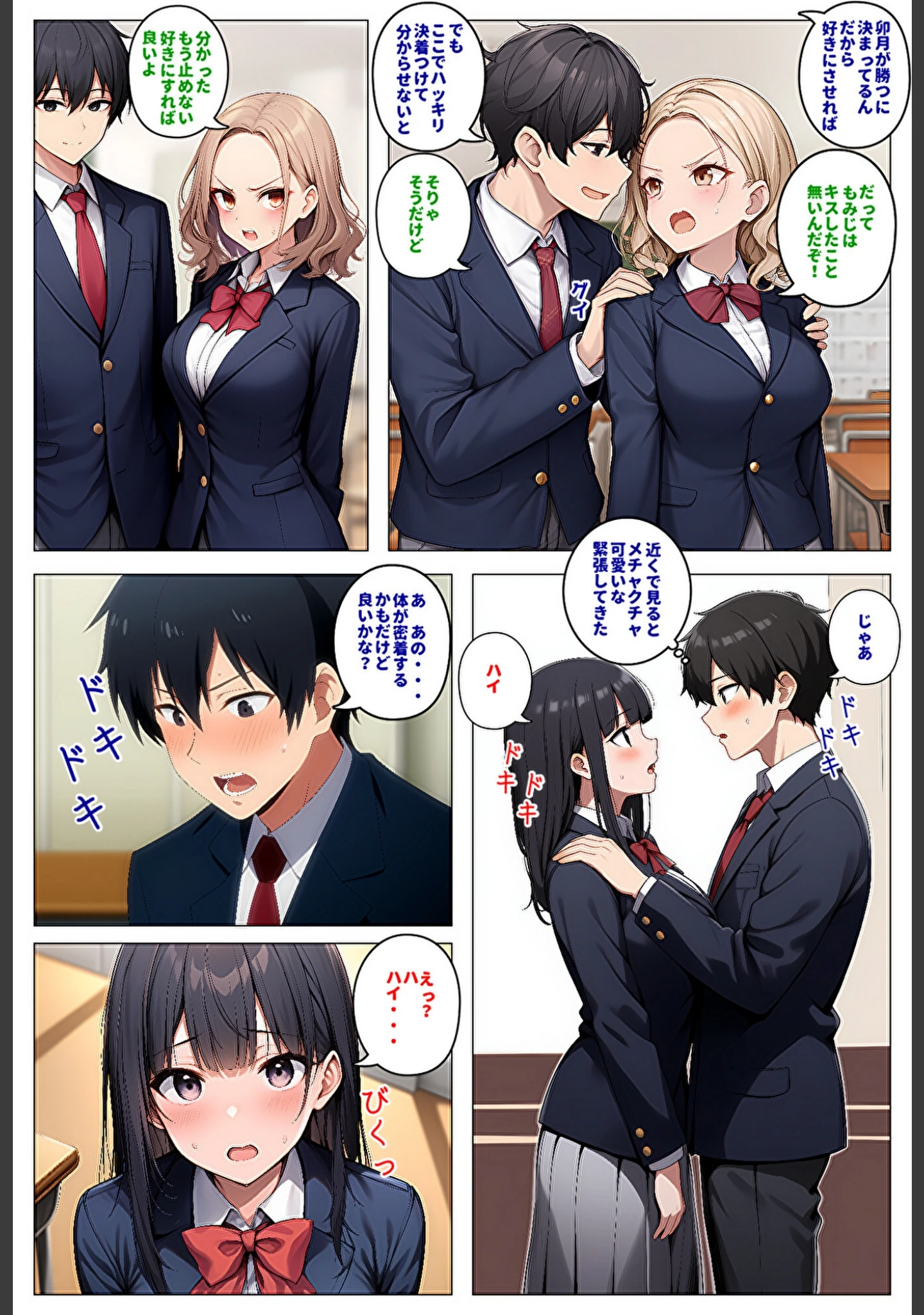 「委員長とギャルがセックス勝負を始めたんだが俺が審判をする事になった話【モザイク版】」（暇人クラブ） 試し読み 14ページ目