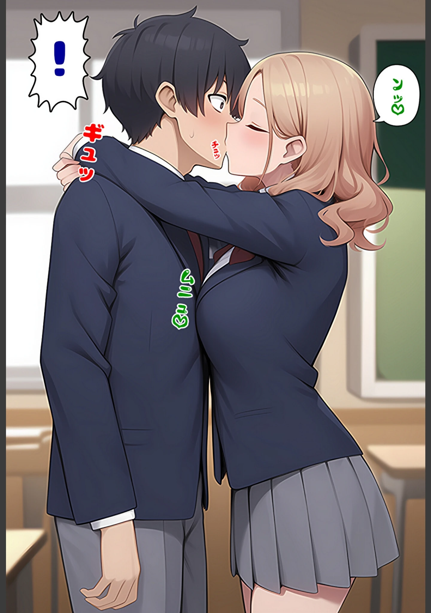 「委員長とギャルがセックス勝負を始めたんだが俺が審判をする事になった話【モザイク版】」（暇人クラブ） 試し読み 8ページ目