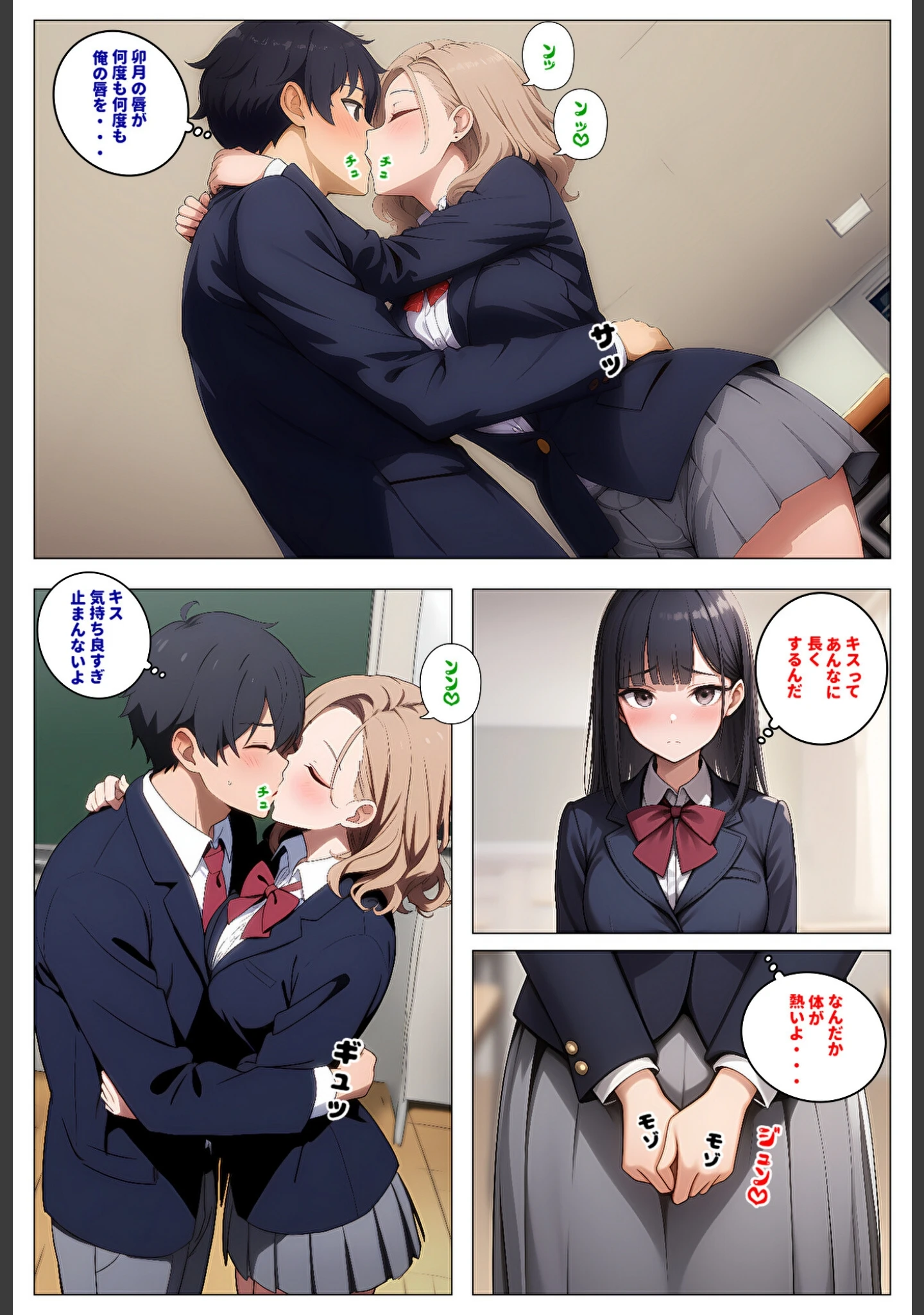 「委員長とギャルがセックス勝負を始めたんだが俺が審判をする事になった話【モザイク版】」（暇人クラブ） 試し読み 9ページ目