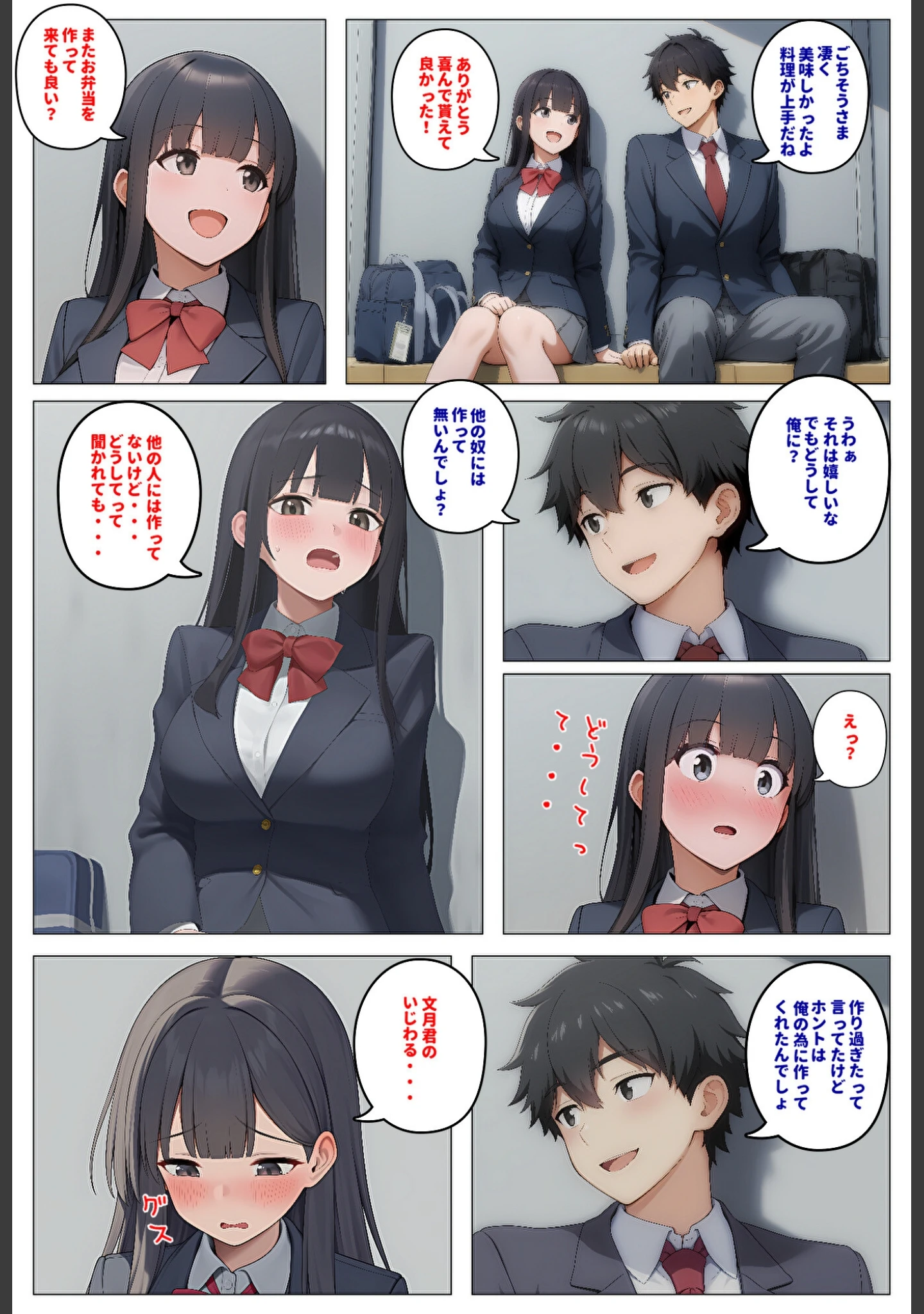 「委員長とギャルがセックス勝負〜2・幼馴染が好きなのに委員長と付き合いだした結果【モザイク版】」（暇人クラブ） 試し読み 12ページ目