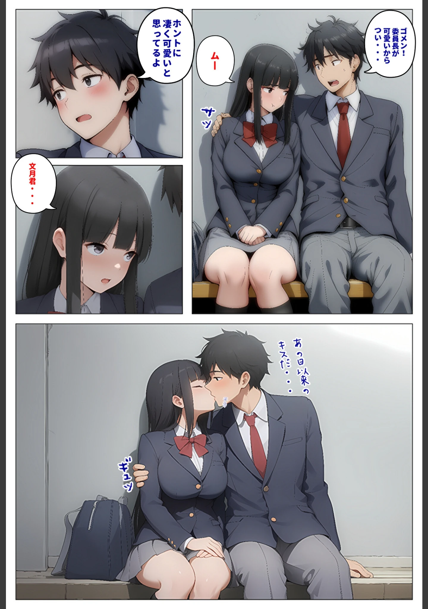 「委員長とギャルがセックス勝負〜2・幼馴染が好きなのに委員長と付き合いだした結果【モザイク版】」（暇人クラブ） 試し読み 13ページ目