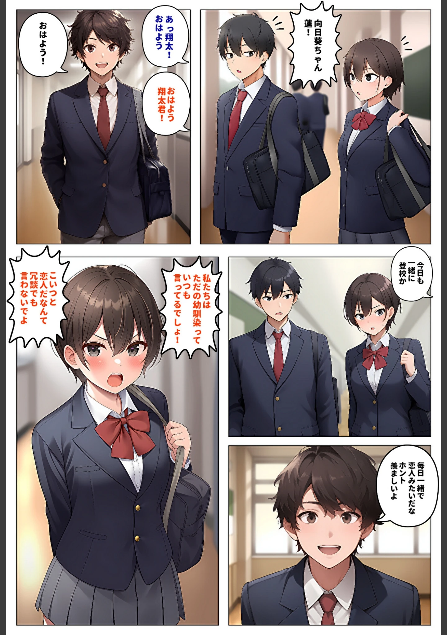「委員長とギャルがセックス勝負〜2・幼馴染が好きなのに委員長と付き合いだした結果【モザイク版】」（暇人クラブ） 試し読み 2ページ目
