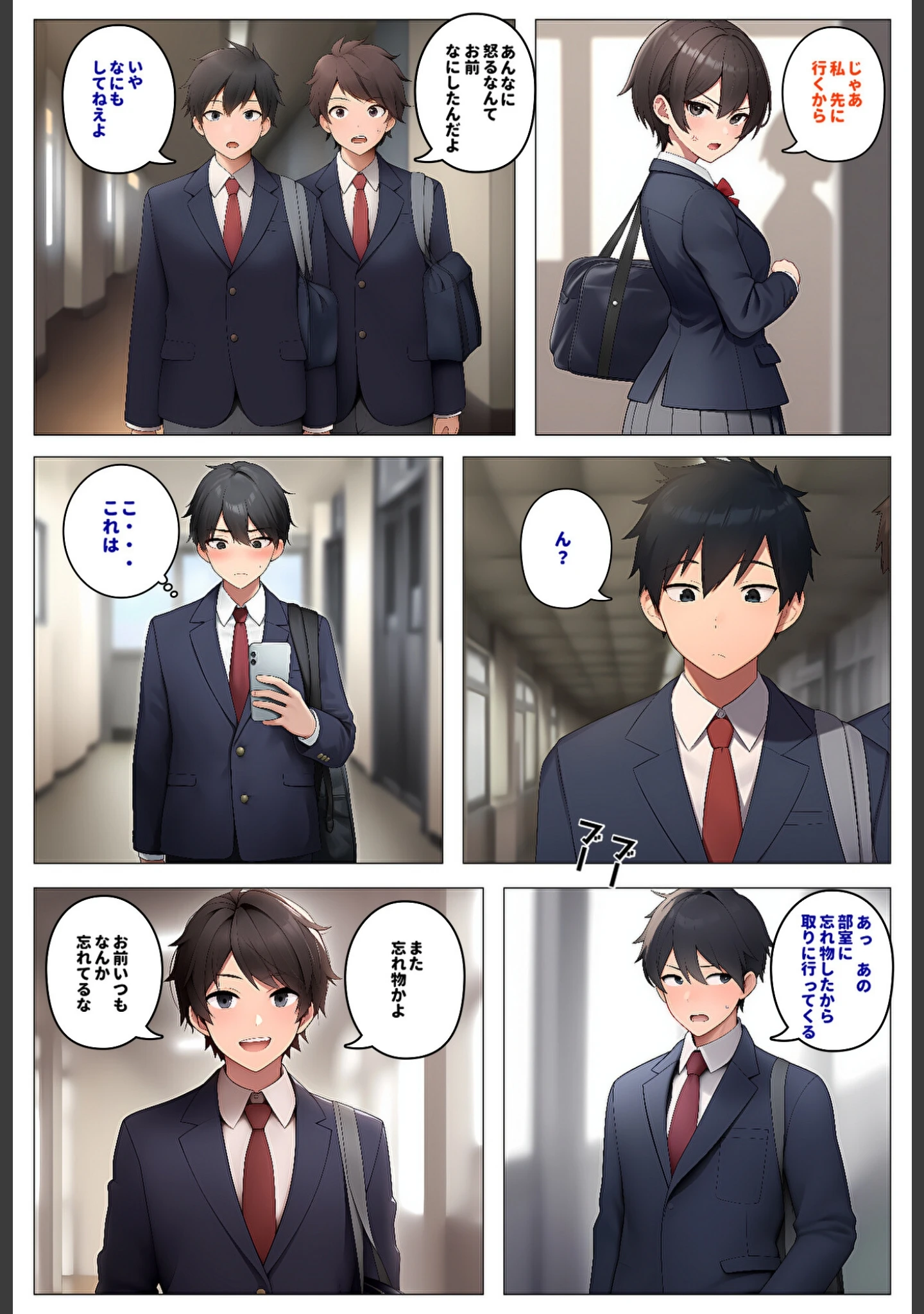 「委員長とギャルがセックス勝負〜2・幼馴染が好きなのに委員長と付き合いだした結果【モザイク版】」（暇人クラブ） 試し読み 3ページ目