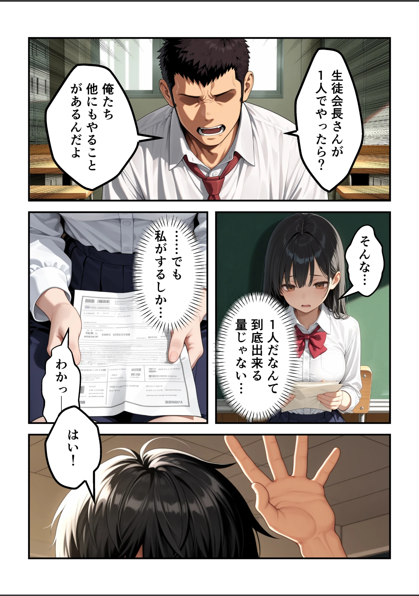 「強気で嫌われ生徒会長は俺にだけあまあま_何度もイチャラブ生ハメセックス【モザイク版】」（あふれだすにじる） 試し読み 12ページ目