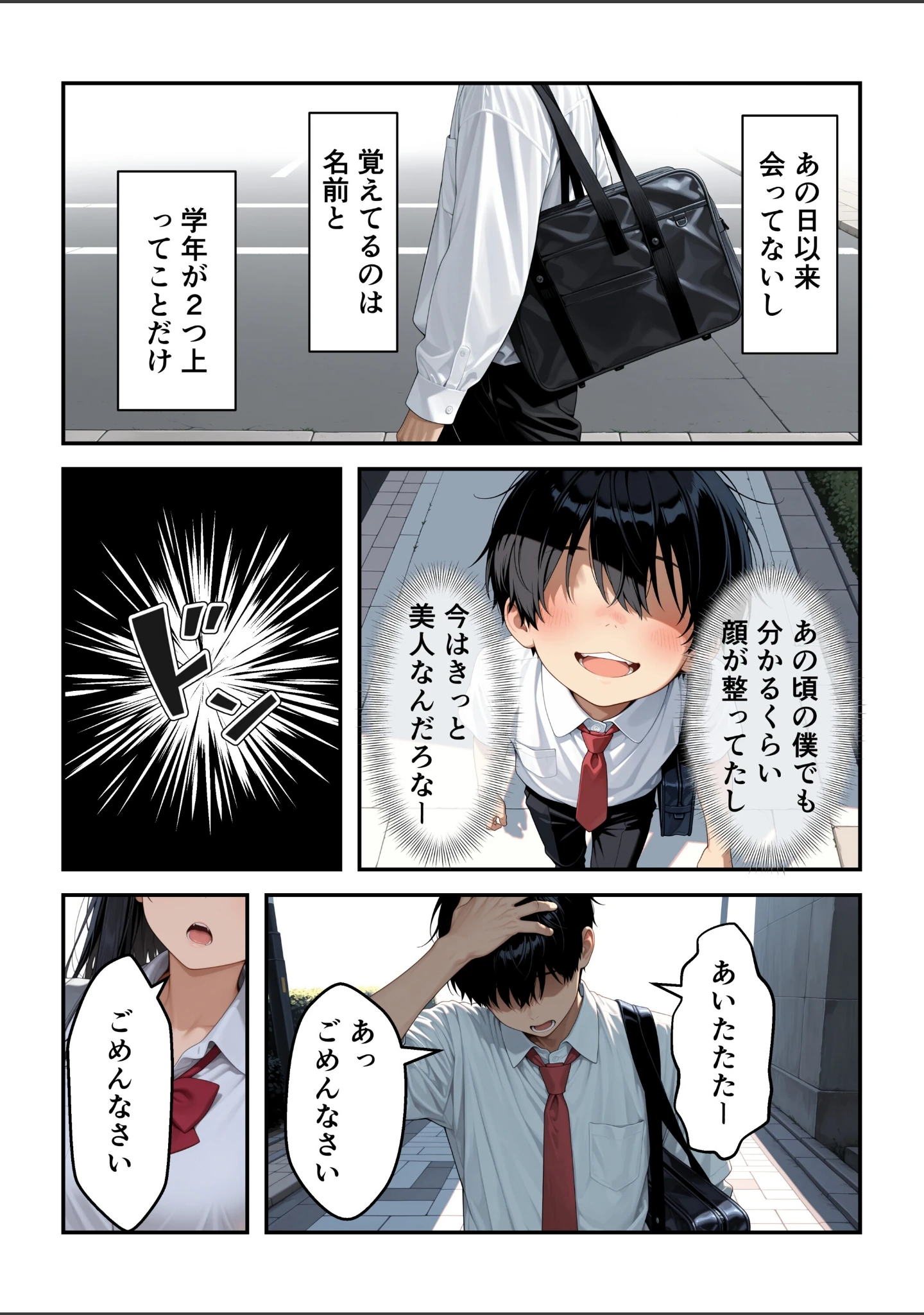 「強気で嫌われ生徒会長は俺にだけあまあま_何度もイチャラブ生ハメセックス【モザイク版】」（あふれだすにじる） 試し読み 5ページ目
