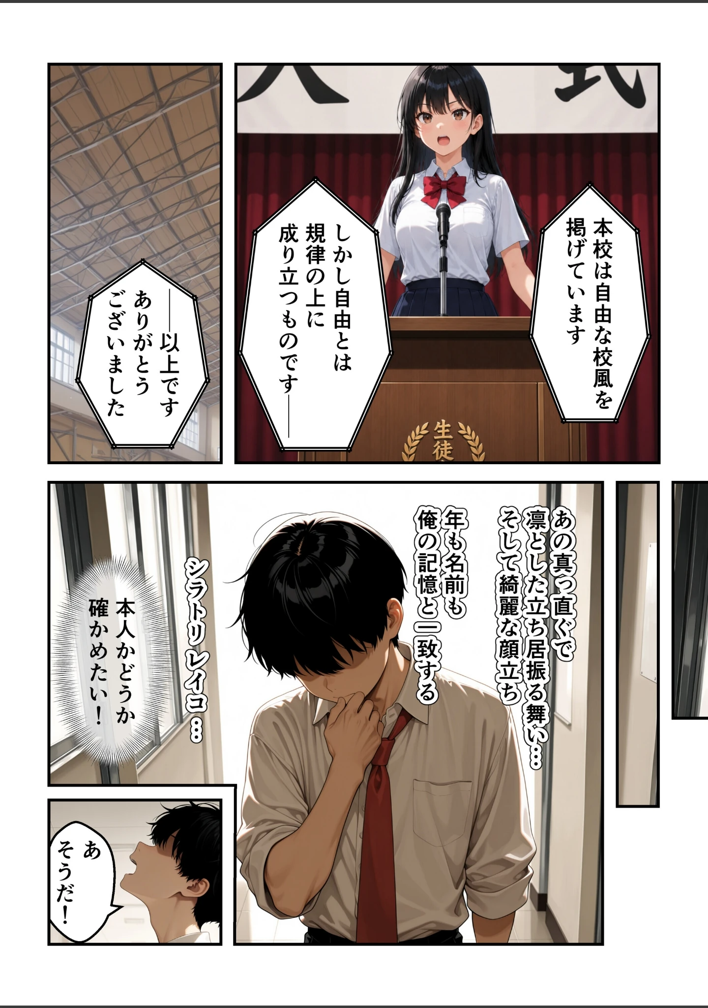 「強気で嫌われ生徒会長は俺にだけあまあま_何度もイチャラブ生ハメセックス【モザイク版】」（あふれだすにじる） 試し読み 9ページ目
