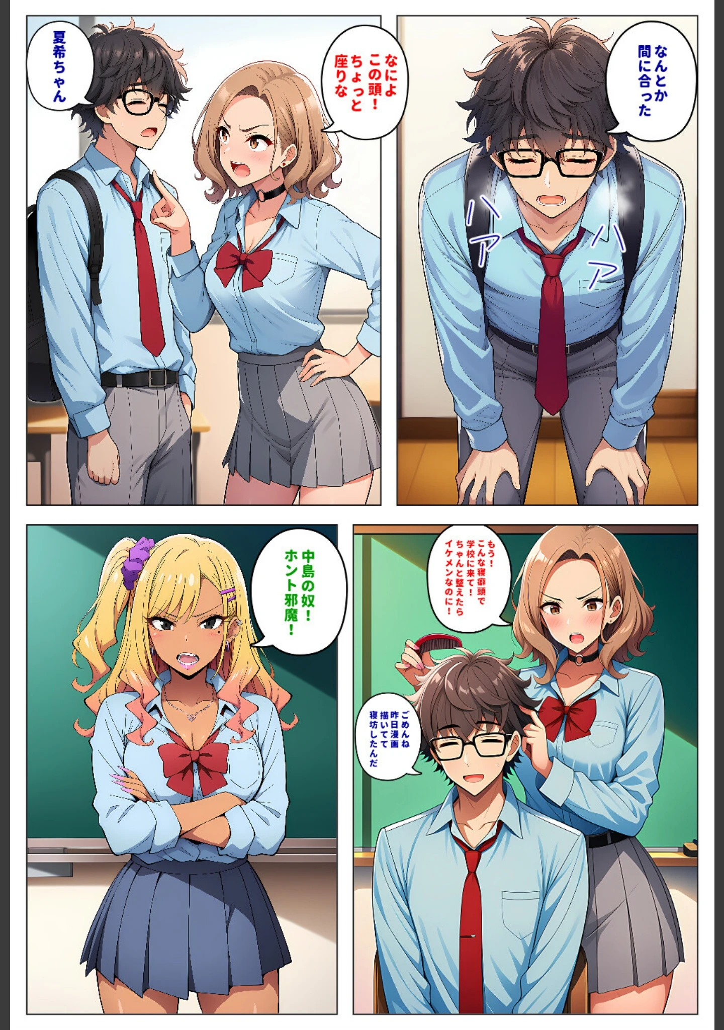 「人気読モのギャル幼馴染は、みんなには塩対応なのに僕には世話焼きでデレる【モザイク版】」（暇人クラブ） 試し読み 3ページ目