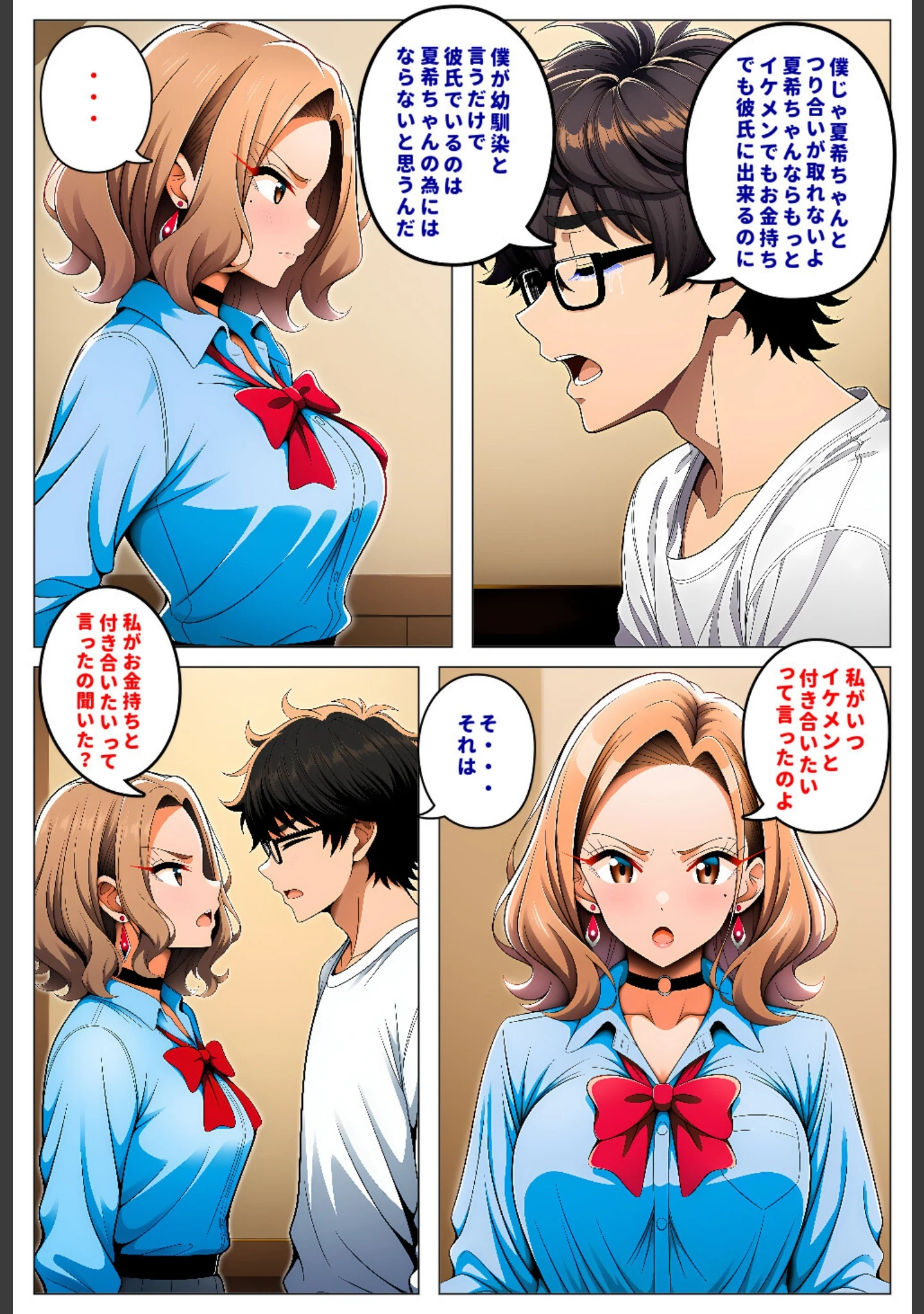 「人気読モのギャル幼馴染は、みんなには塩対応なのに僕には世話焼きでデレる【モザイク版】」（暇人クラブ） 試し読み 9ページ目