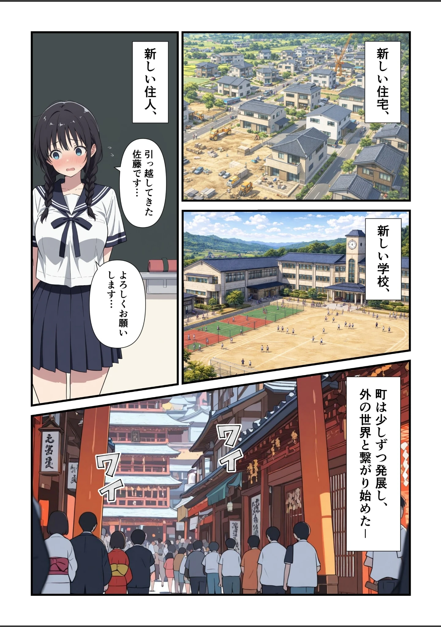 「辺境村の全裸巡礼【モザイク版】」（此処から） 試し読み 3ページ目