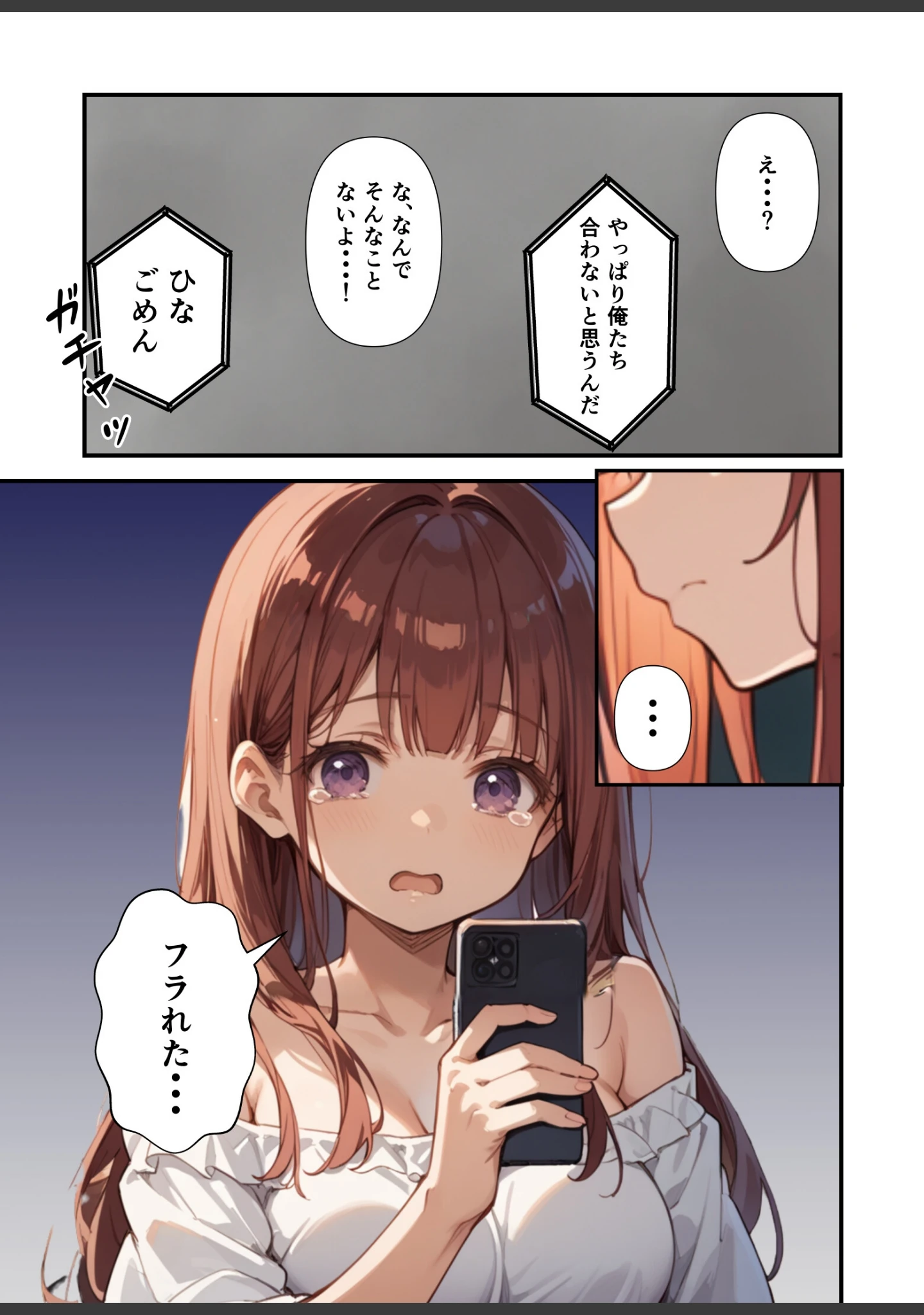 「妹よ、どしたん？話聞こか？〜失恋した妹を俺のちんぽで慰め上書きセックスした話〜【モザイク版】」（あくめくん） 試し読み 3ページ目