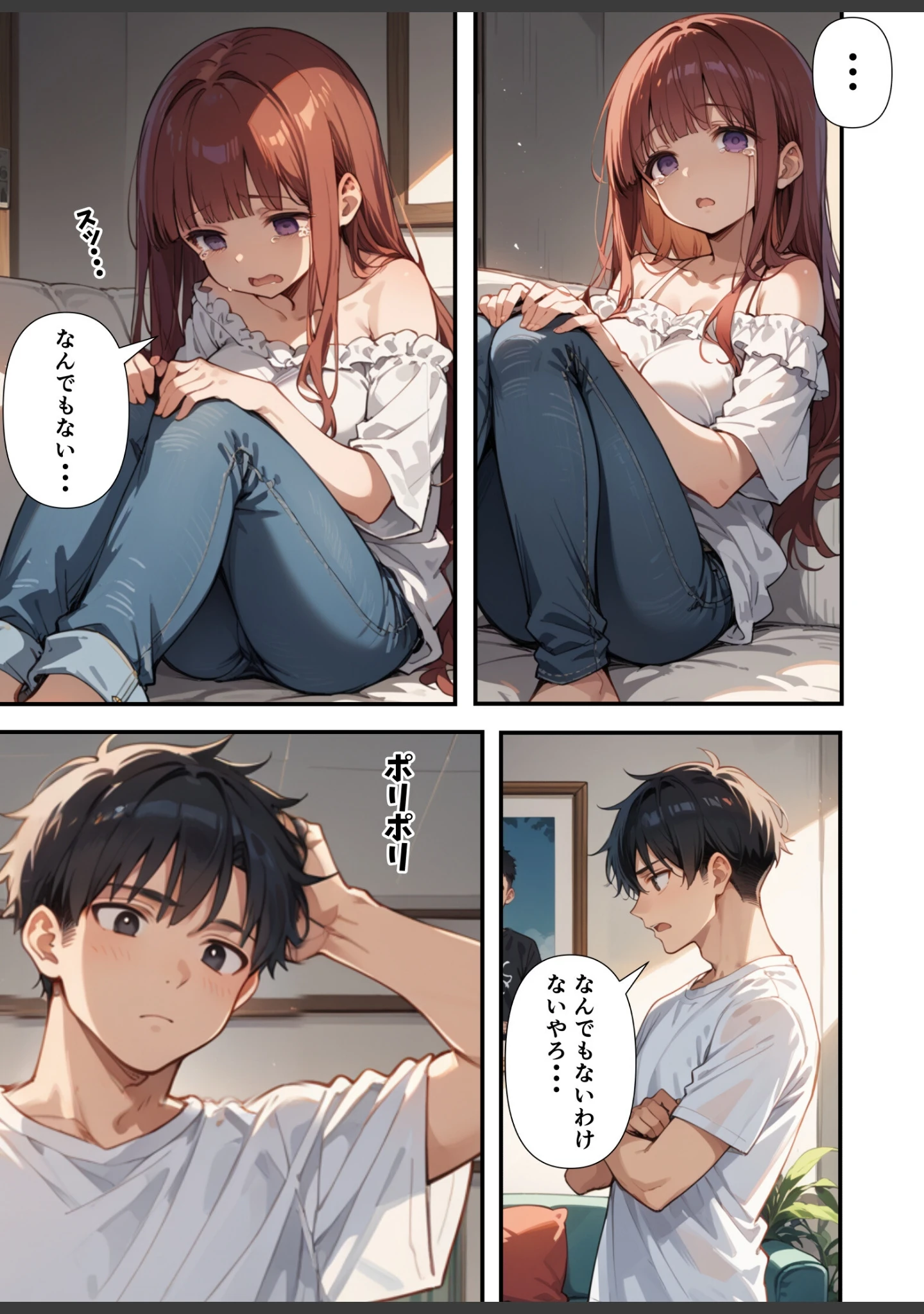 「妹よ、どしたん？話聞こか？〜失恋した妹を俺のちんぽで慰め上書きセックスした話〜【モザイク版】」（あくめくん） 試し読み 7ページ目