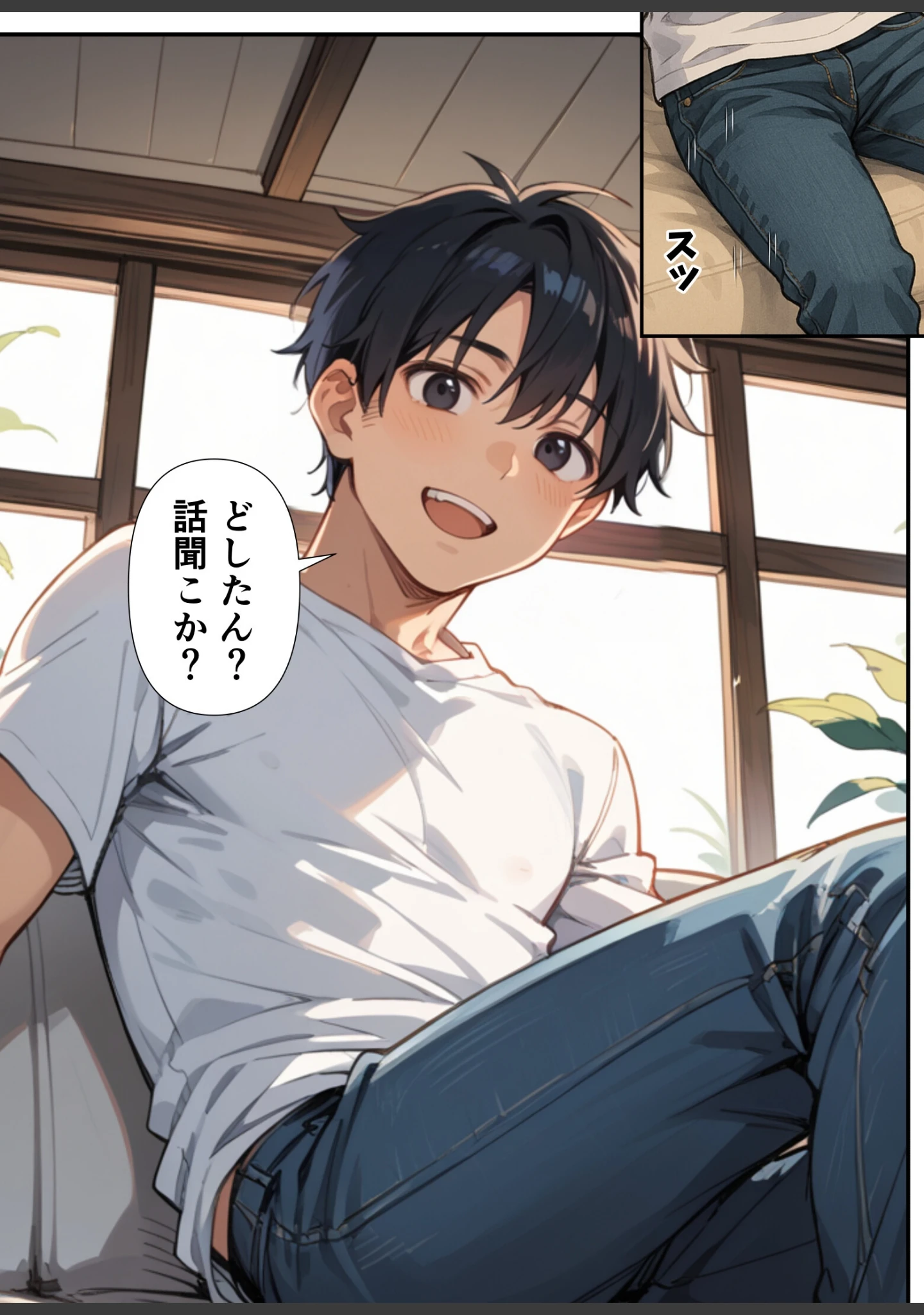 「妹よ、どしたん？話聞こか？〜失恋した妹を俺のちんぽで慰め上書きセックスした話〜【モザイク版】」（あくめくん） 試し読み 8ページ目