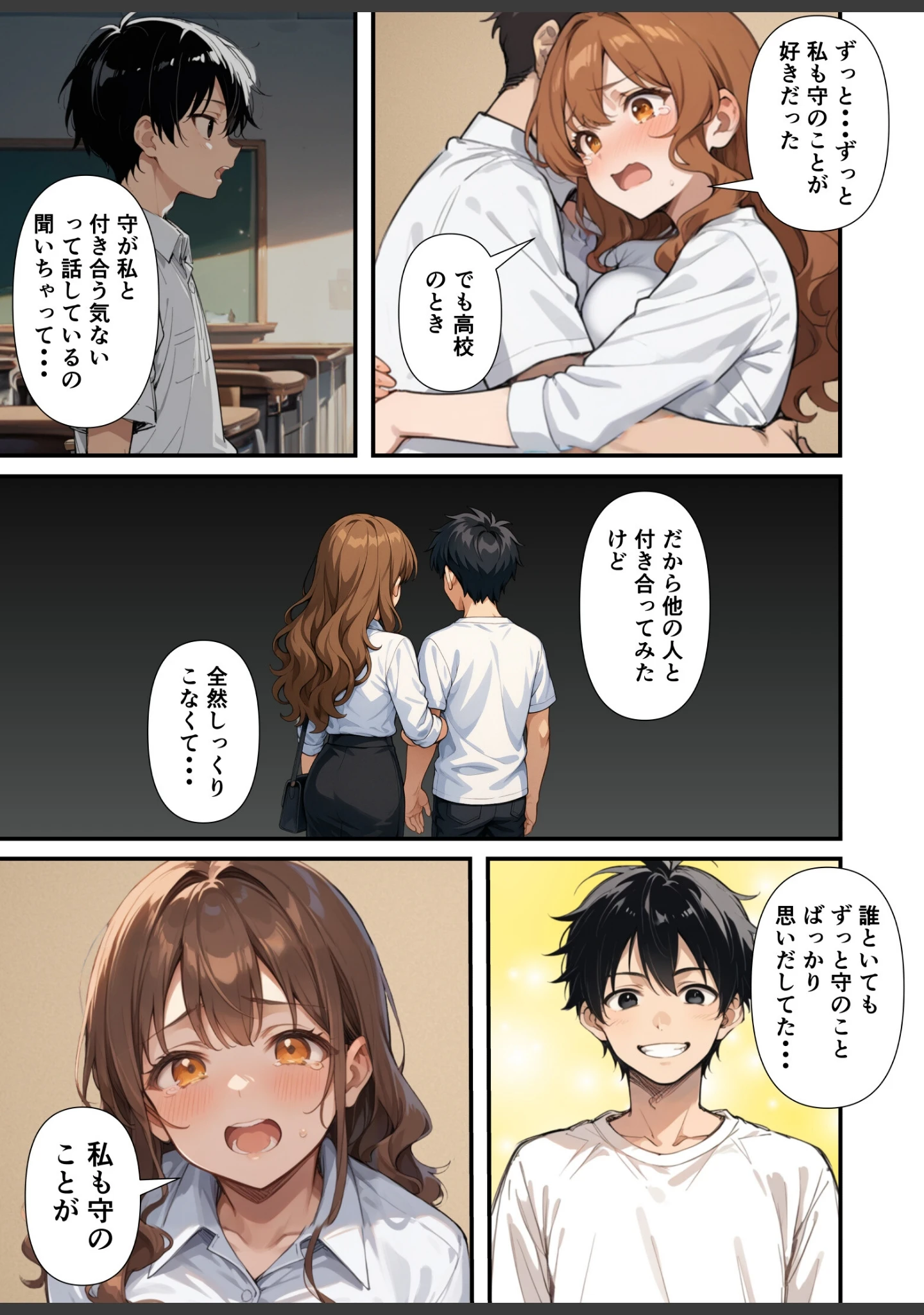 「ずっとすれ違っていた幼馴染に告白してイチャラブ中出しエッチする話【モザイク版】」（あくめくん） 試し読み 15ページ目