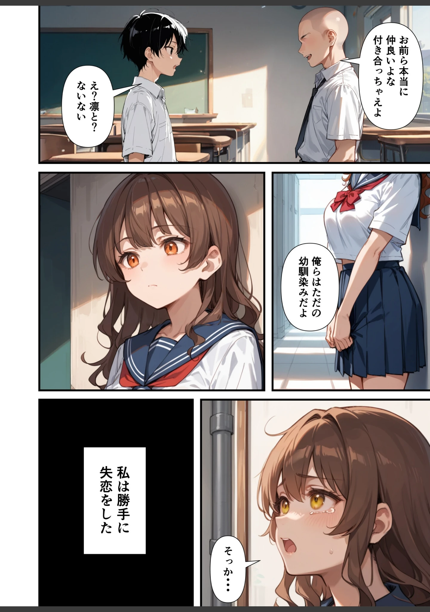 「ずっとすれ違っていた幼馴染に告白してイチャラブ中出しエッチする話【モザイク版】」（あくめくん） 試し読み 2ページ目