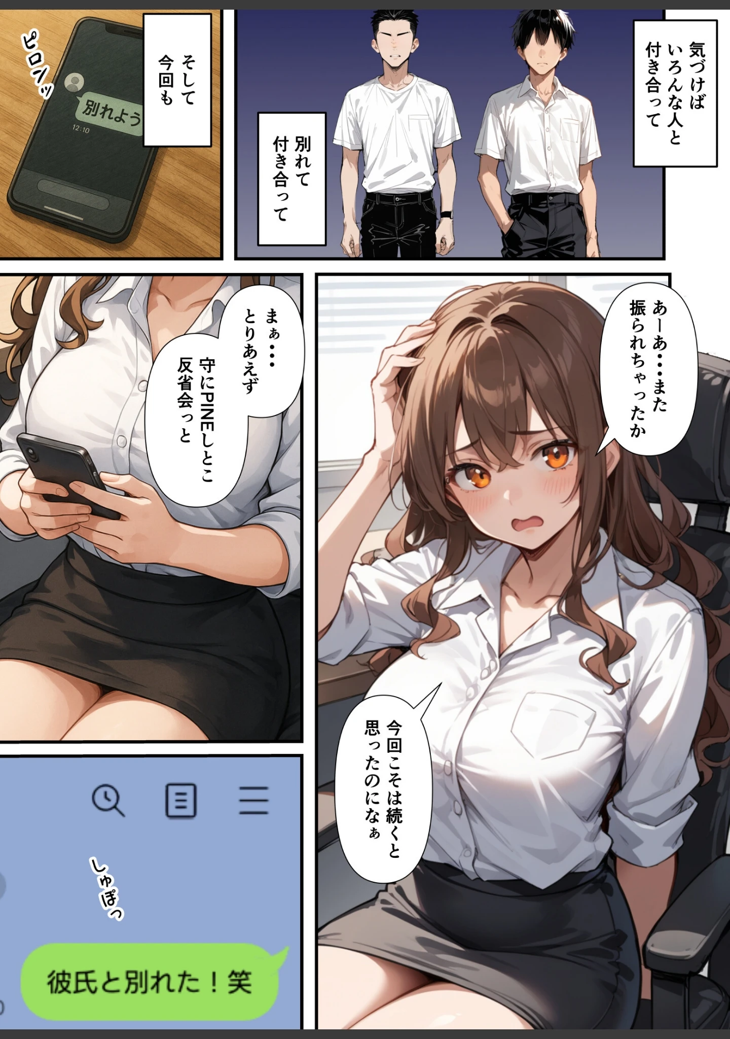 「ずっとすれ違っていた幼馴染に告白してイチャラブ中出しエッチする話【モザイク版】」（あくめくん） 試し読み 3ページ目