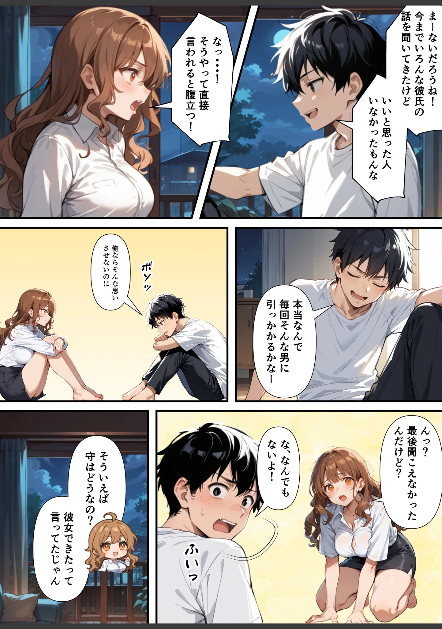 「ずっとすれ違っていた幼馴染に告白してイチャラブ中出しエッチする話【モザイク版】」（あくめくん） 試し読み 7ページ目