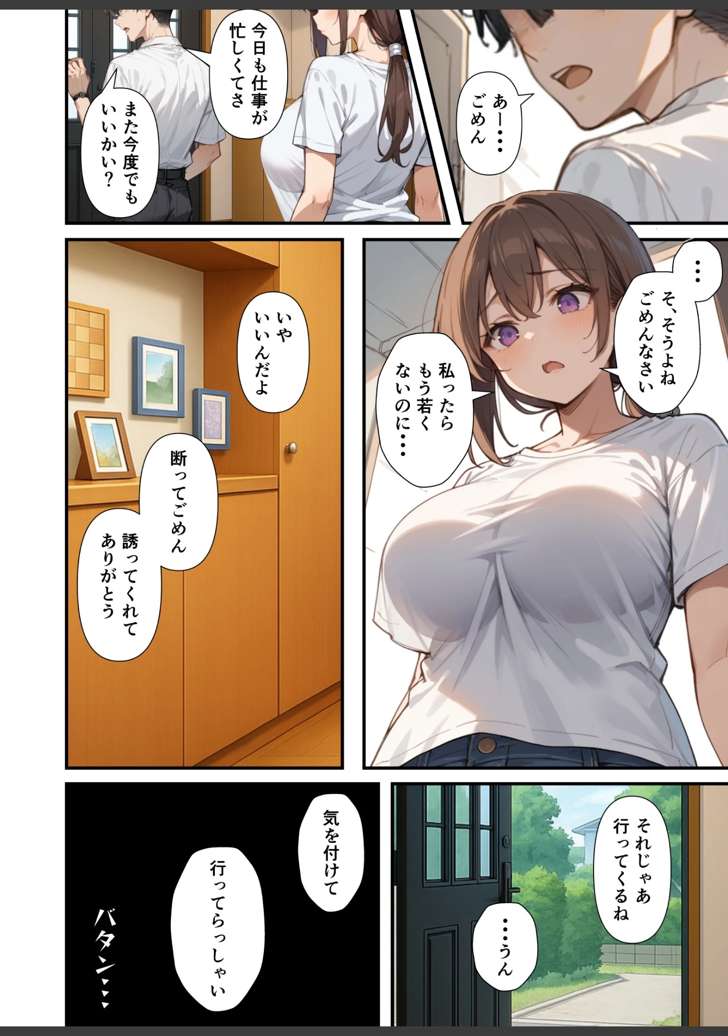 「セックスレスに悩む若妻（30）12年ぶりに制服を着てイチャラブセックスする話【モザイク版】」（あくめくん） 試し読み 2ページ目