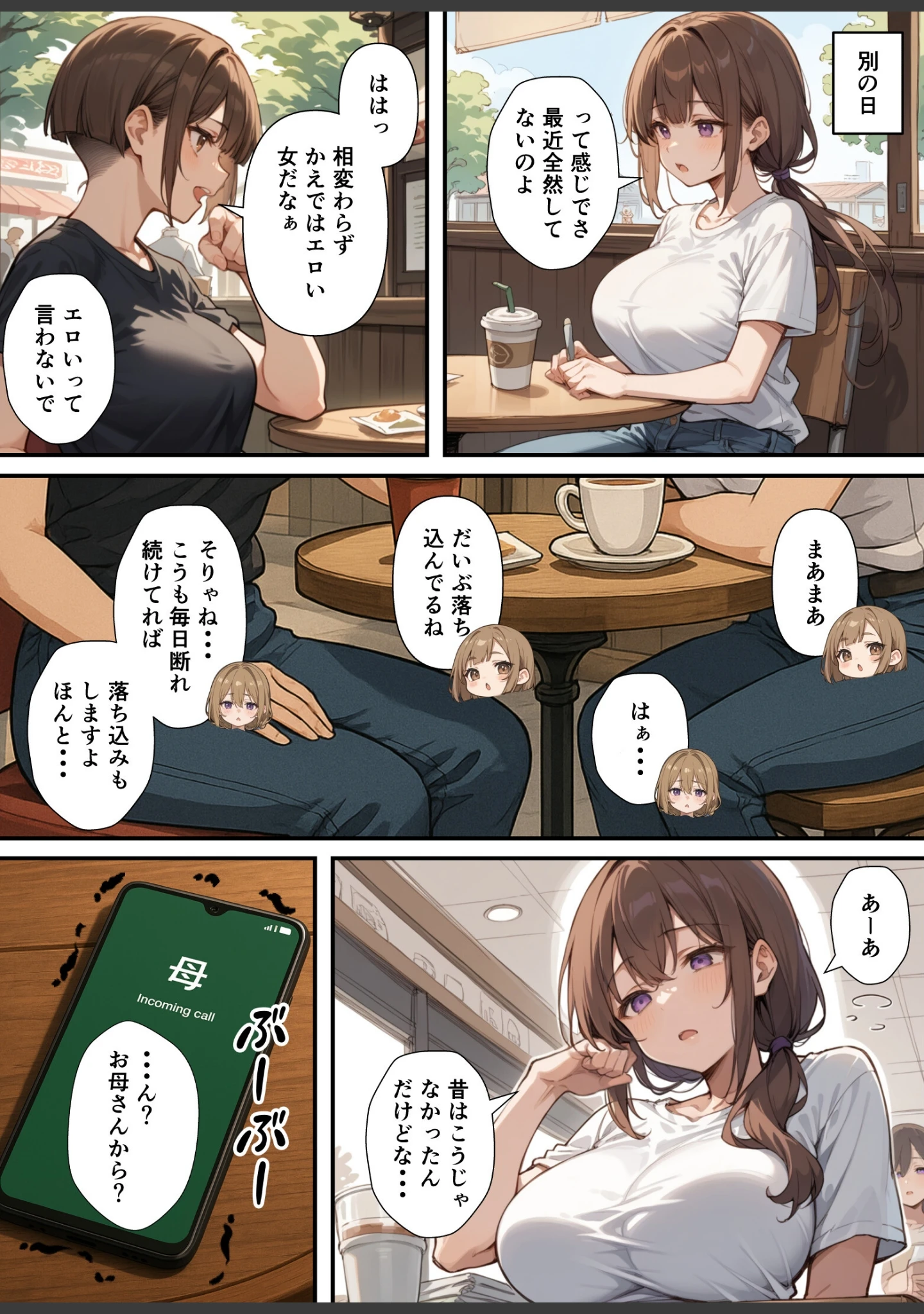 「セックスレスに悩む若妻（30）12年ぶりに制服を着てイチャラブセックスする話【モザイク版】」（あくめくん） 試し読み 3ページ目