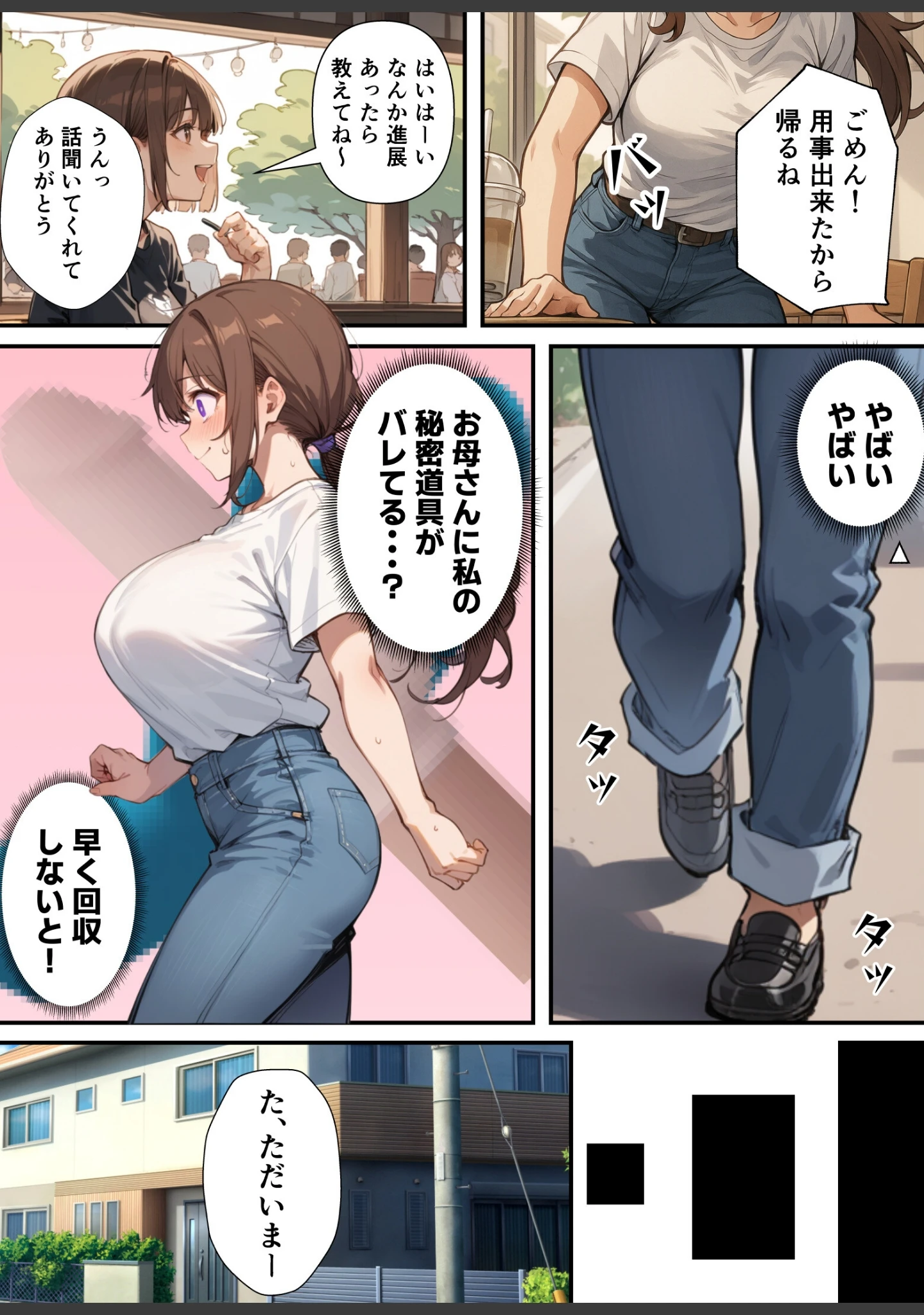 「セックスレスに悩む若妻（30）12年ぶりに制服を着てイチャラブセックスする話【モザイク版】」（あくめくん） 試し読み 5ページ目