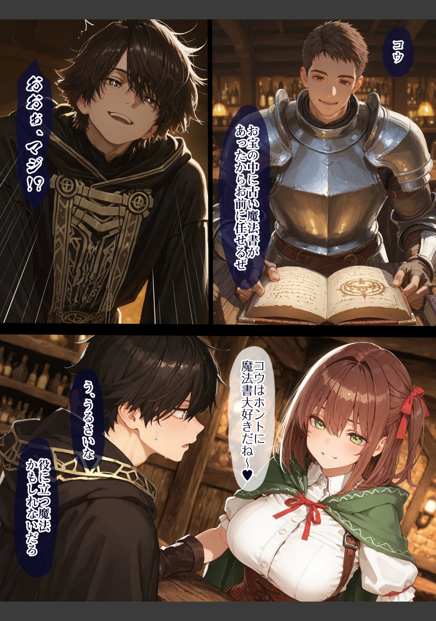 「幼馴染冒険者パーティーのお荷物魔法使いオレ 失われた高等魔法スリープを覚えて皆にようやく恩返し！と思ったけど性欲を抑えきれずパーティーメンバーの眠姦孕ませレ○プに使ってしまう◆【モザイク版】」（EchicalH） 試し読み 11ページ目