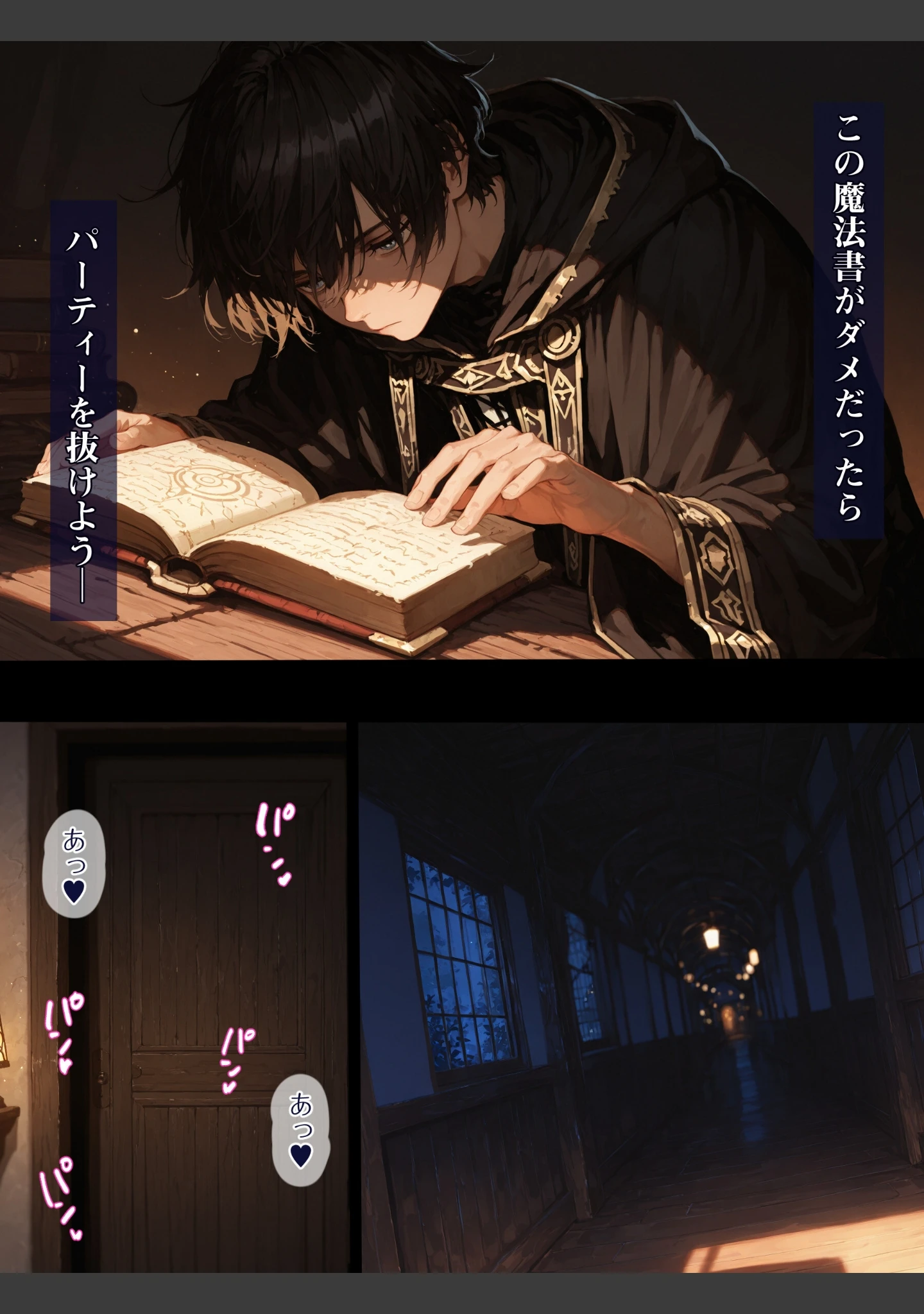「幼馴染冒険者パーティーのお荷物魔法使いオレ 失われた高等魔法スリープを覚えて皆にようやく恩返し！と思ったけど性欲を抑えきれずパーティーメンバーの眠姦孕ませレ○プに使ってしまう◆【モザイク版】」（EchicalH） 試し読み 13ページ目