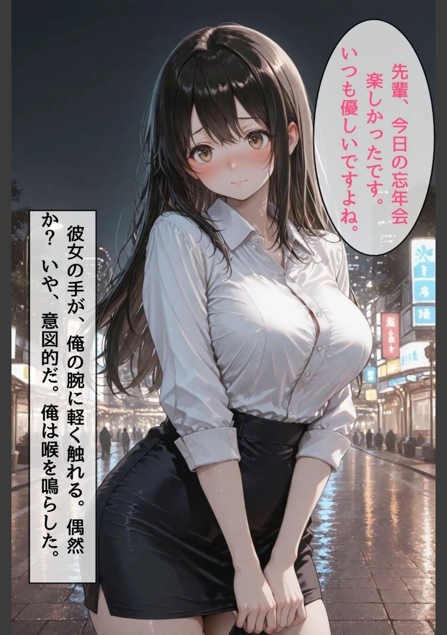「忘年会帰りに酔った勢いで後輩と禁断の合体【モザイク版】」（かわいいラボ） 試し読み 5ページ目