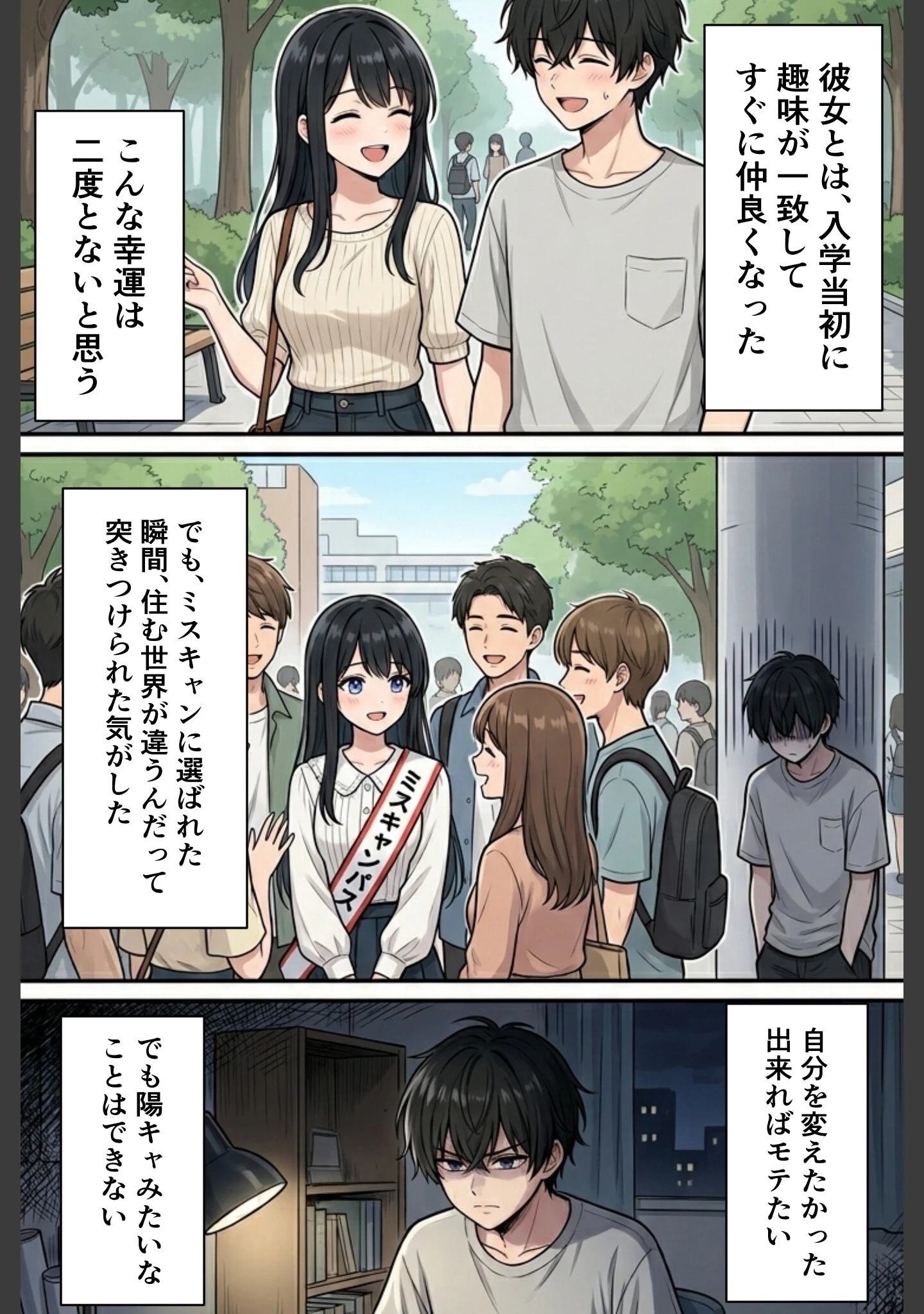 「裏垢男子のマッサージで堕ちるミスキャンパス【白抜き修正版】」（千暮ゆき） 試し読み 2ページ目