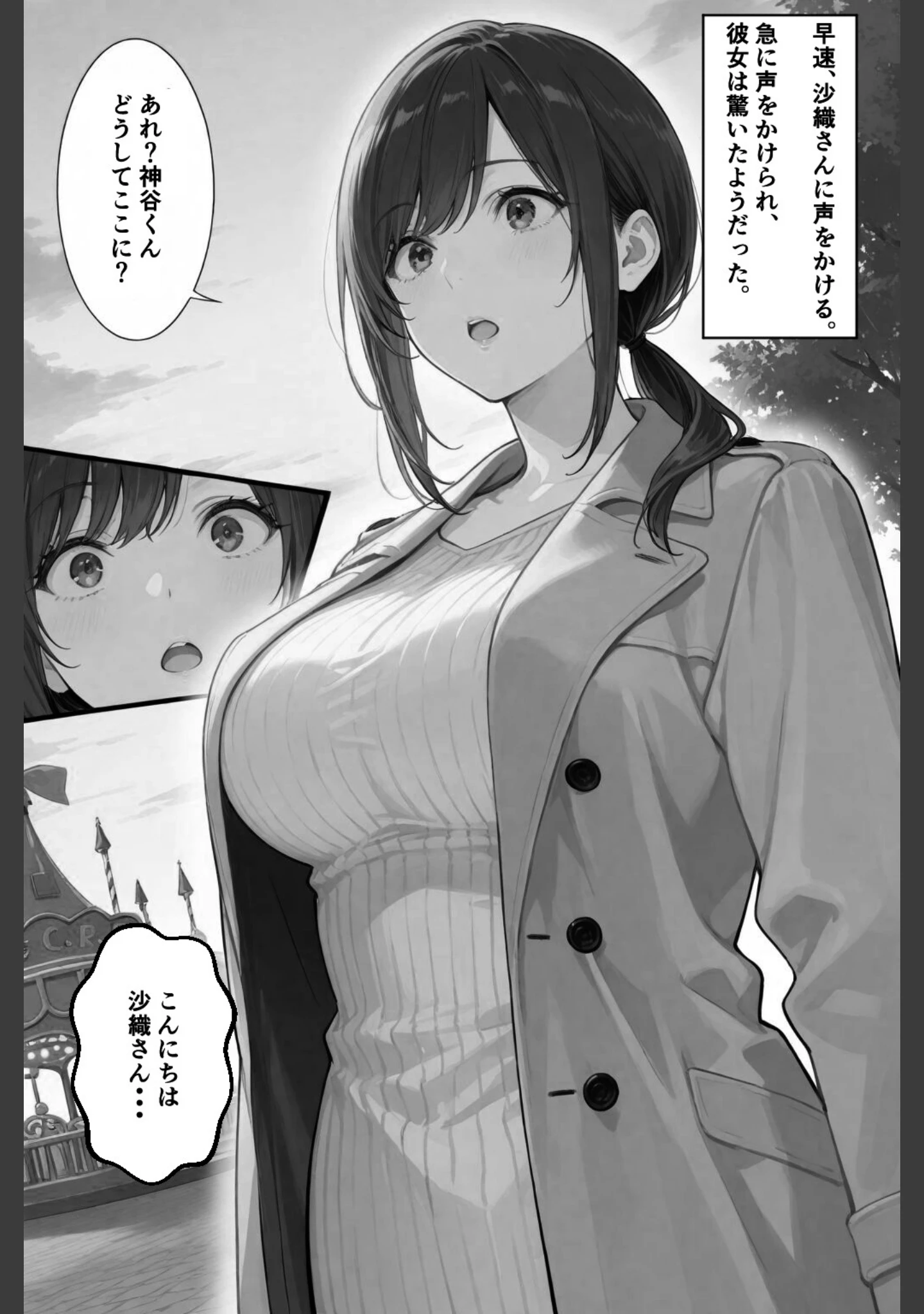「隣の奥さんハ、もう催●済ミ 2〜遊宴地編〜【白抜き修正版】」（愛罠） 試し読み 7ページ目