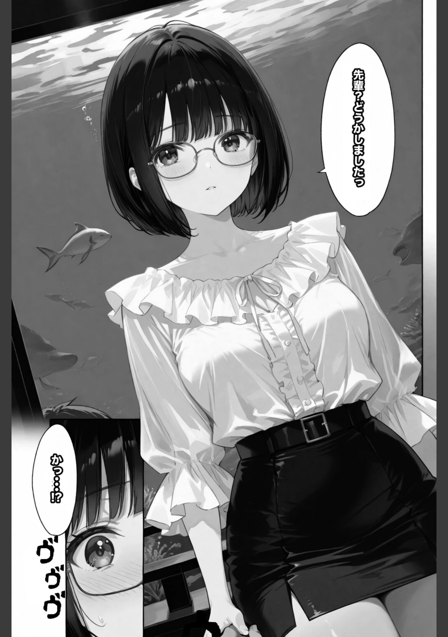 「文学彼女ハ、ネトラレル 2【白抜き修正版】（単話）」（愛罠） 試し読み 7ページ目
