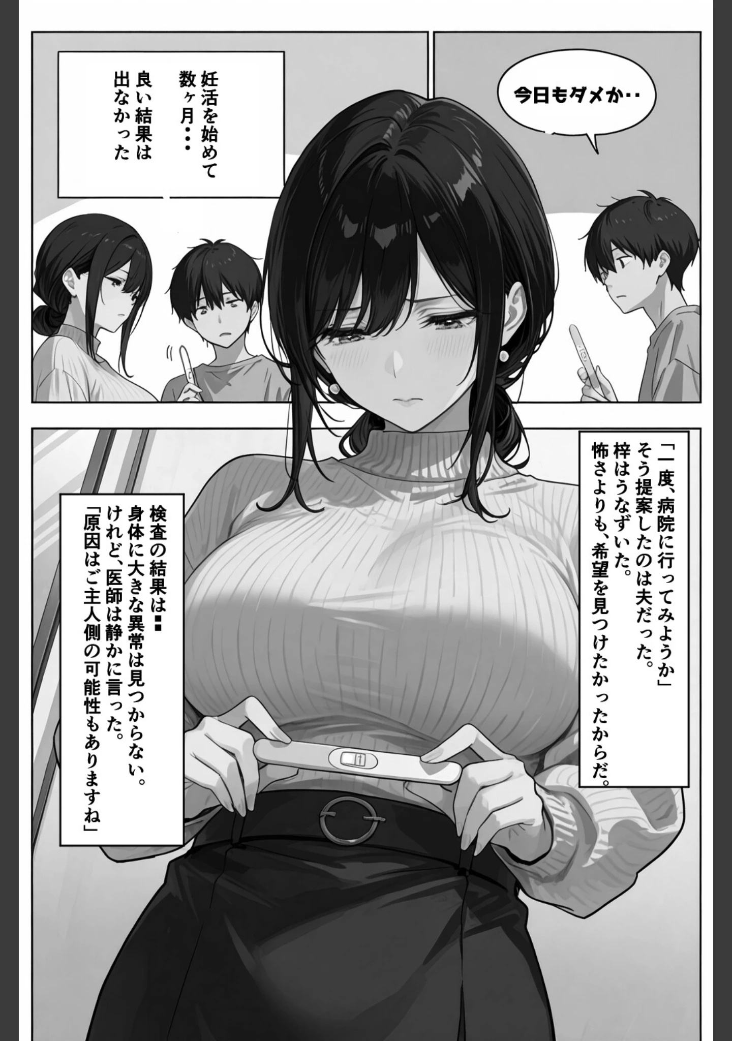 「公認孕ませ ―夫が選んだ種付け相手は絶倫チンポの持ち主だった―【白抜き修正版】（単話）」（愛罠） 試し読み 2ページ目