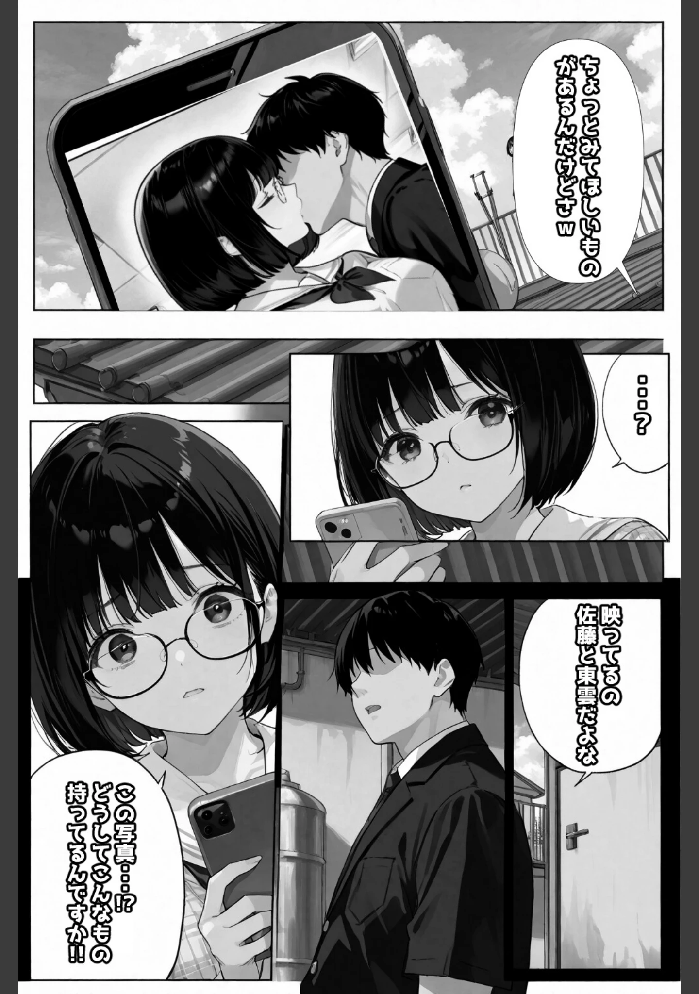 「文学彼女ハ、ネトラレル【白抜き修正版】（単話）」（愛罠） 試し読み 10ページ目