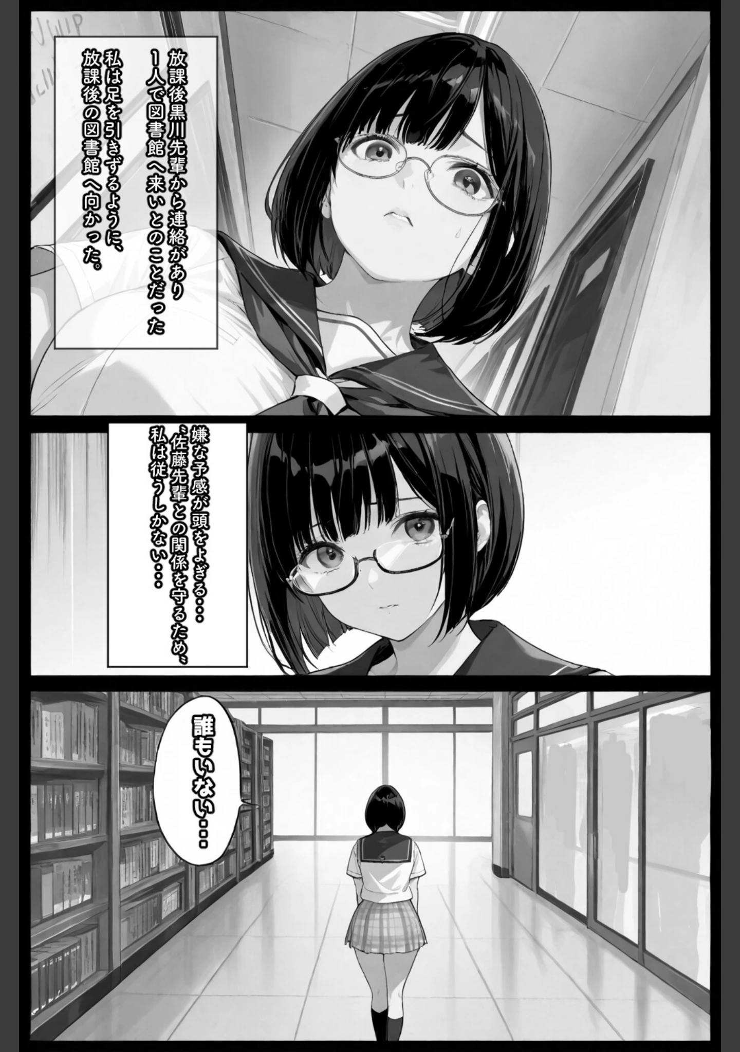「文学彼女ハ、ネトラレル【白抜き修正版】（単話）」（愛罠） 試し読み 13ページ目
