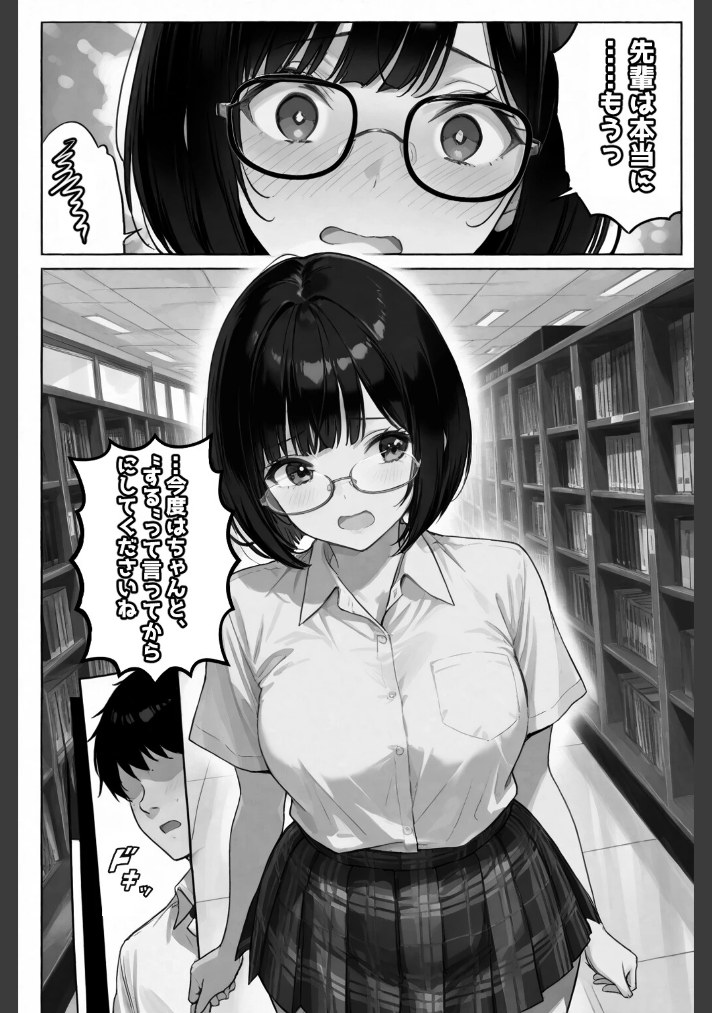 「文学彼女ハ、ネトラレル【白抜き修正版】（単話）」（愛罠） 試し読み 6ページ目