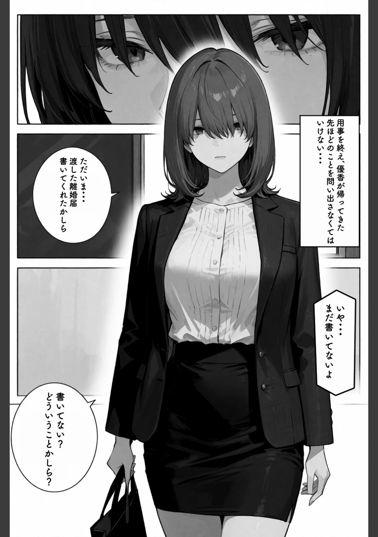 「シゴできOLな嫁は俺と離婚をしたいようなのだが...？【白抜き修正版】（単話）」（愛罠） 試し読み 12ページ目