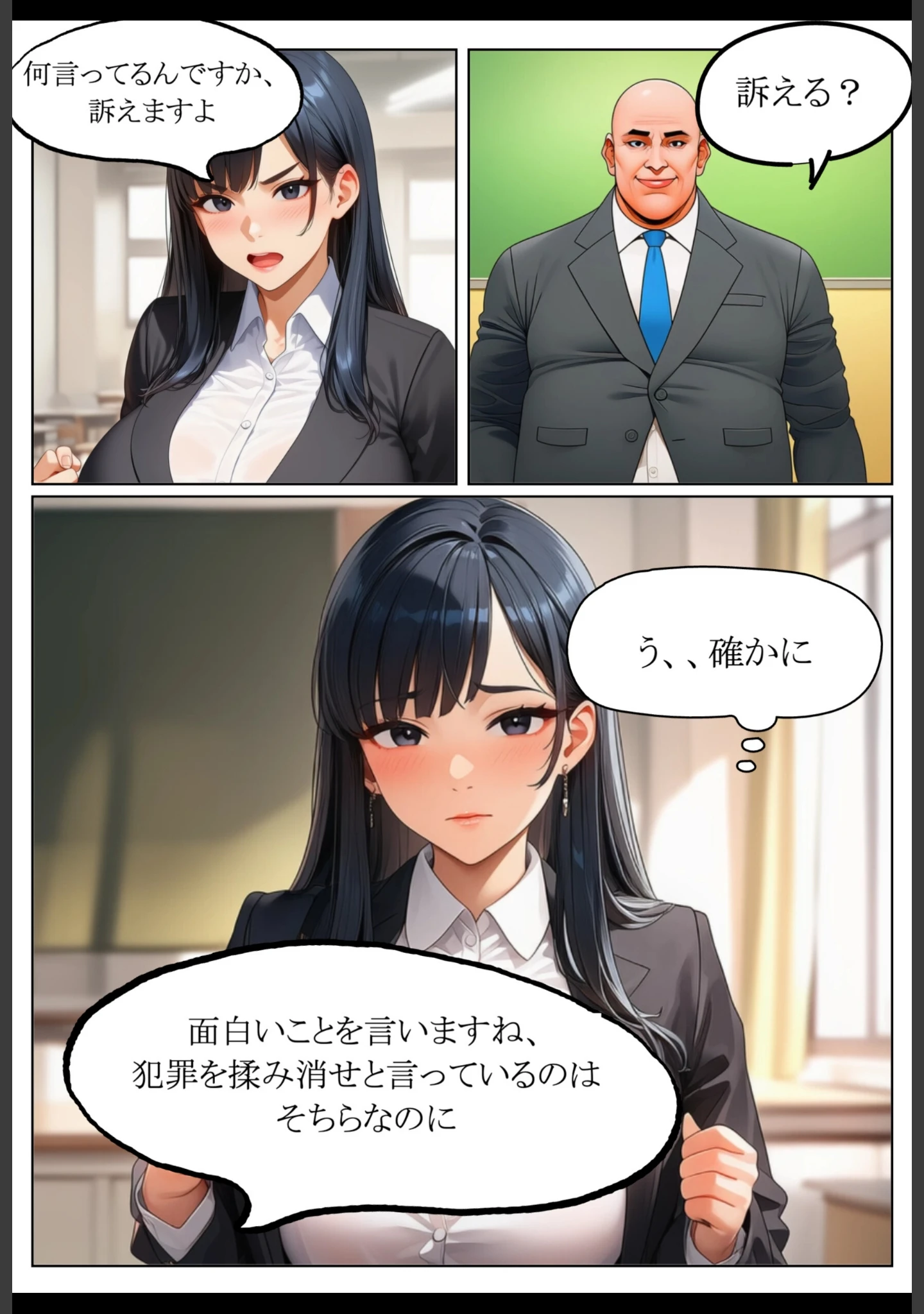 「岸谷明日香（37）、卑劣教師に身体を捧げる。【棒消し修正版】」（れっさーぱんだ。） 試し読み 10ページ目