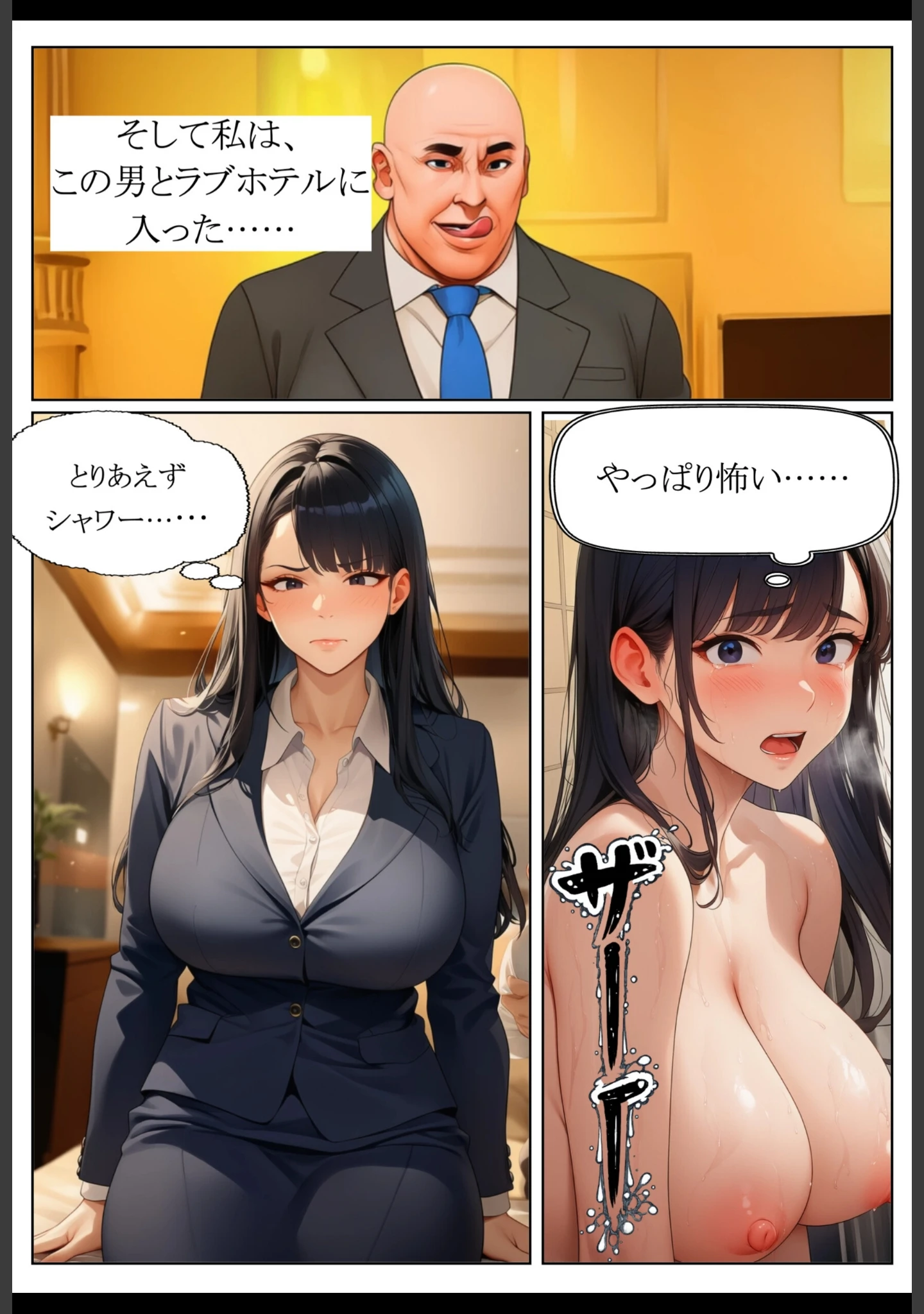 「岸谷明日香（37）、卑劣教師に身体を捧げる。【棒消し修正版】」（れっさーぱんだ。） 試し読み 12ページ目