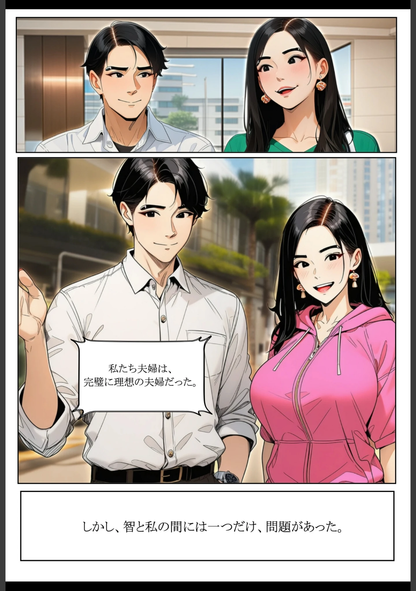 「隣人ガチャSSRの人妻・片桐佳織（35）が寝取られるまでの話。【棒消し修正版】」（れっさーぱんだ。） 試し読み 4ページ目