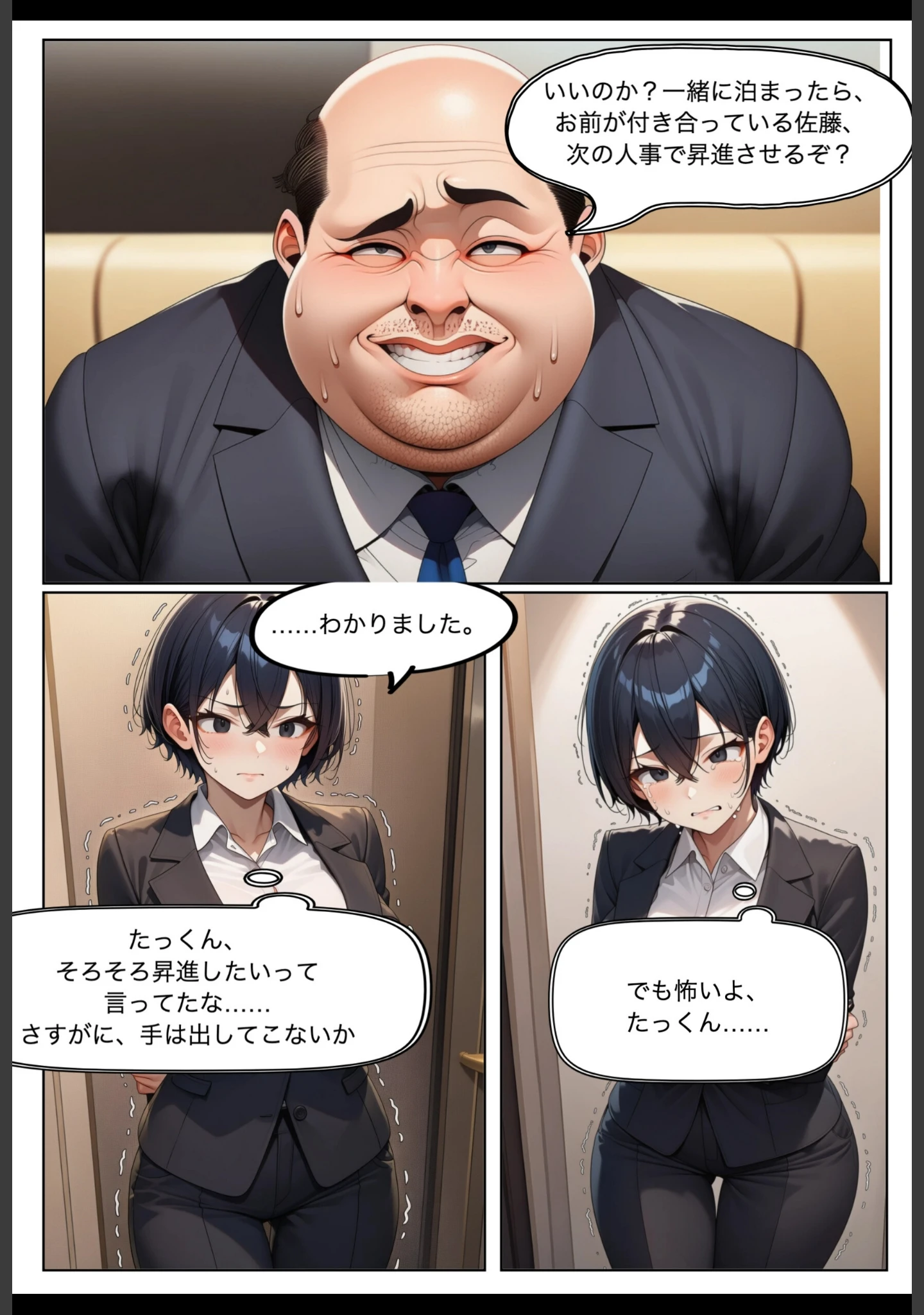 「新卒女子・中島碧（22）、キモデブ上司に寝取られる。【棒消し修正版】」（れっさーぱんだ。） 試し読み 11ページ目