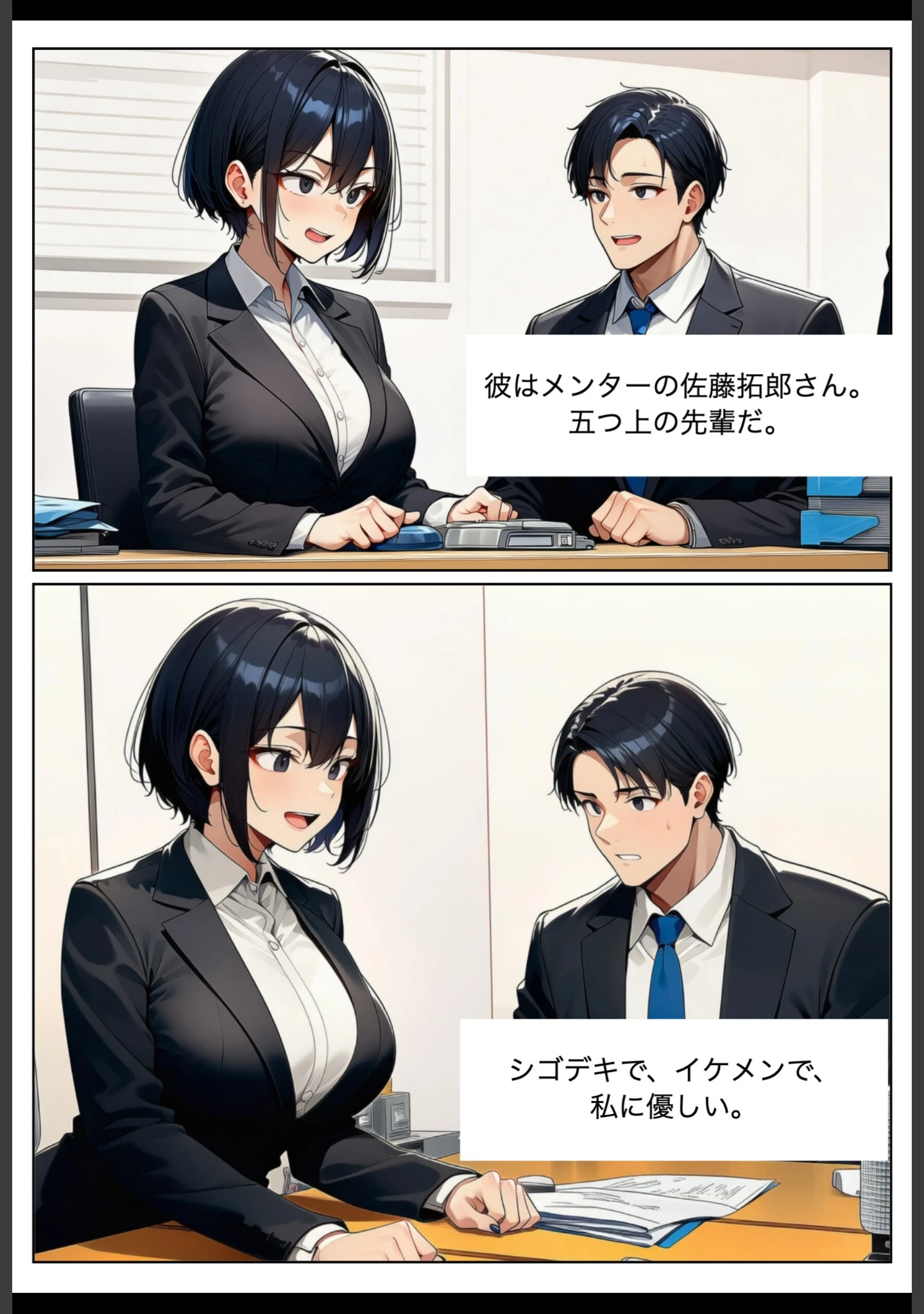 「新卒女子・中島碧（22）、キモデブ上司に寝取られる。【棒消し修正版】」（れっさーぱんだ。） 試し読み 2ページ目