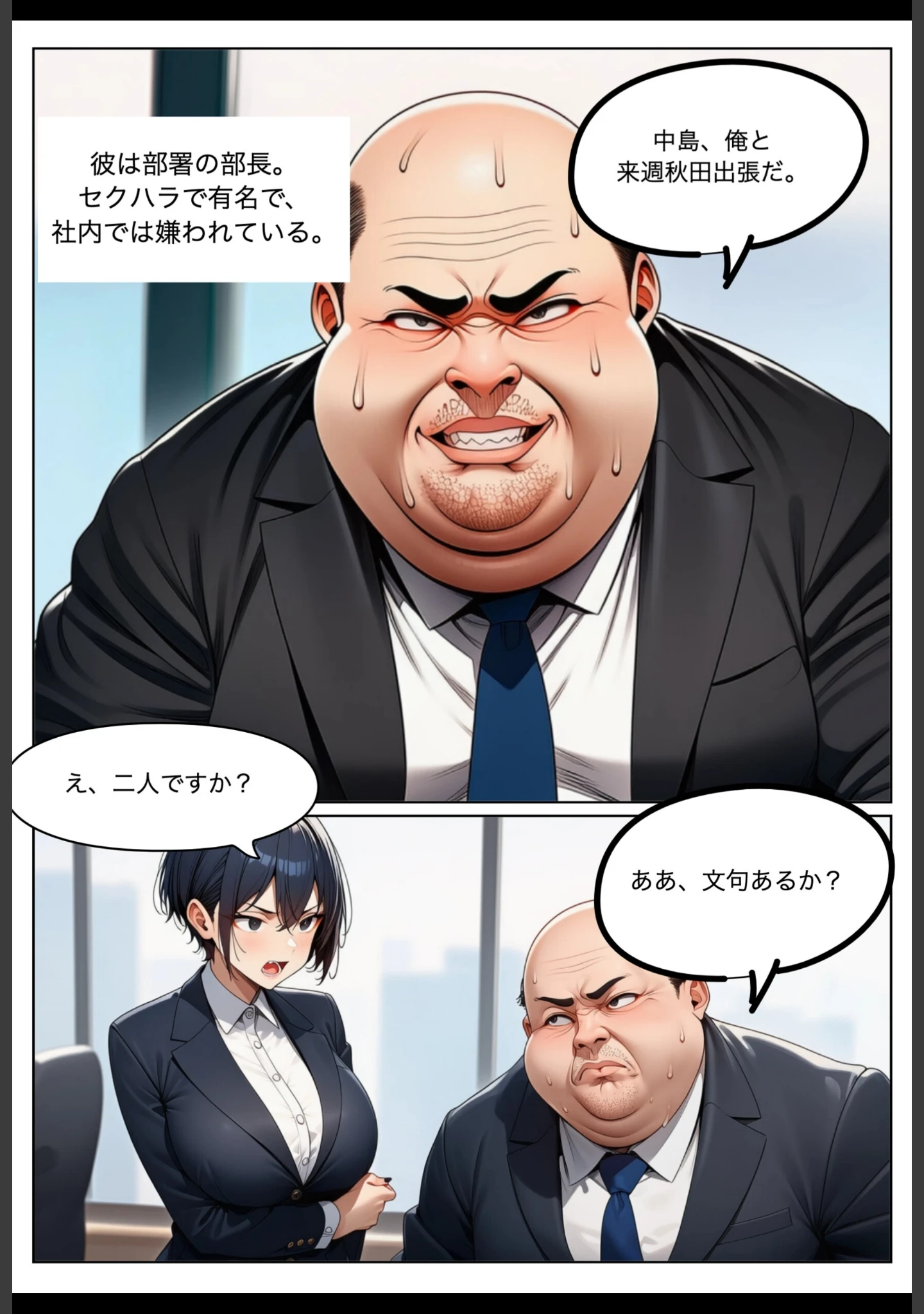 「新卒女子・中島碧（22）、キモデブ上司に寝取られる。【棒消し修正版】」（れっさーぱんだ。） 試し読み 8ページ目