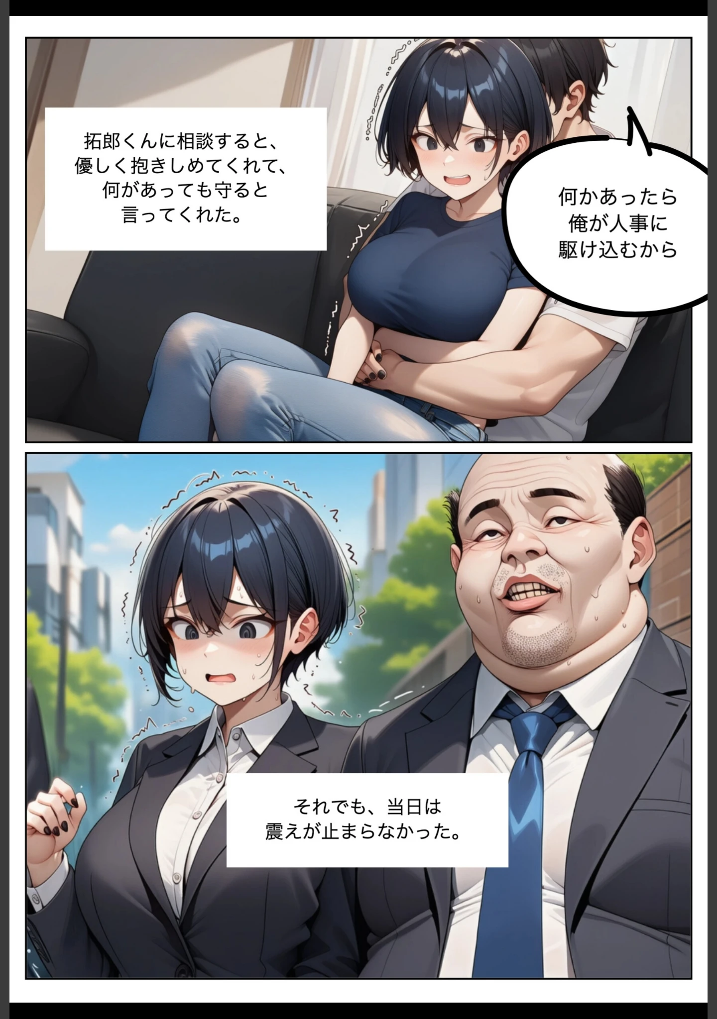 「新卒女子・中島碧（22）、キモデブ上司に寝取られる。【棒消し修正版】」（れっさーぱんだ。） 試し読み 9ページ目