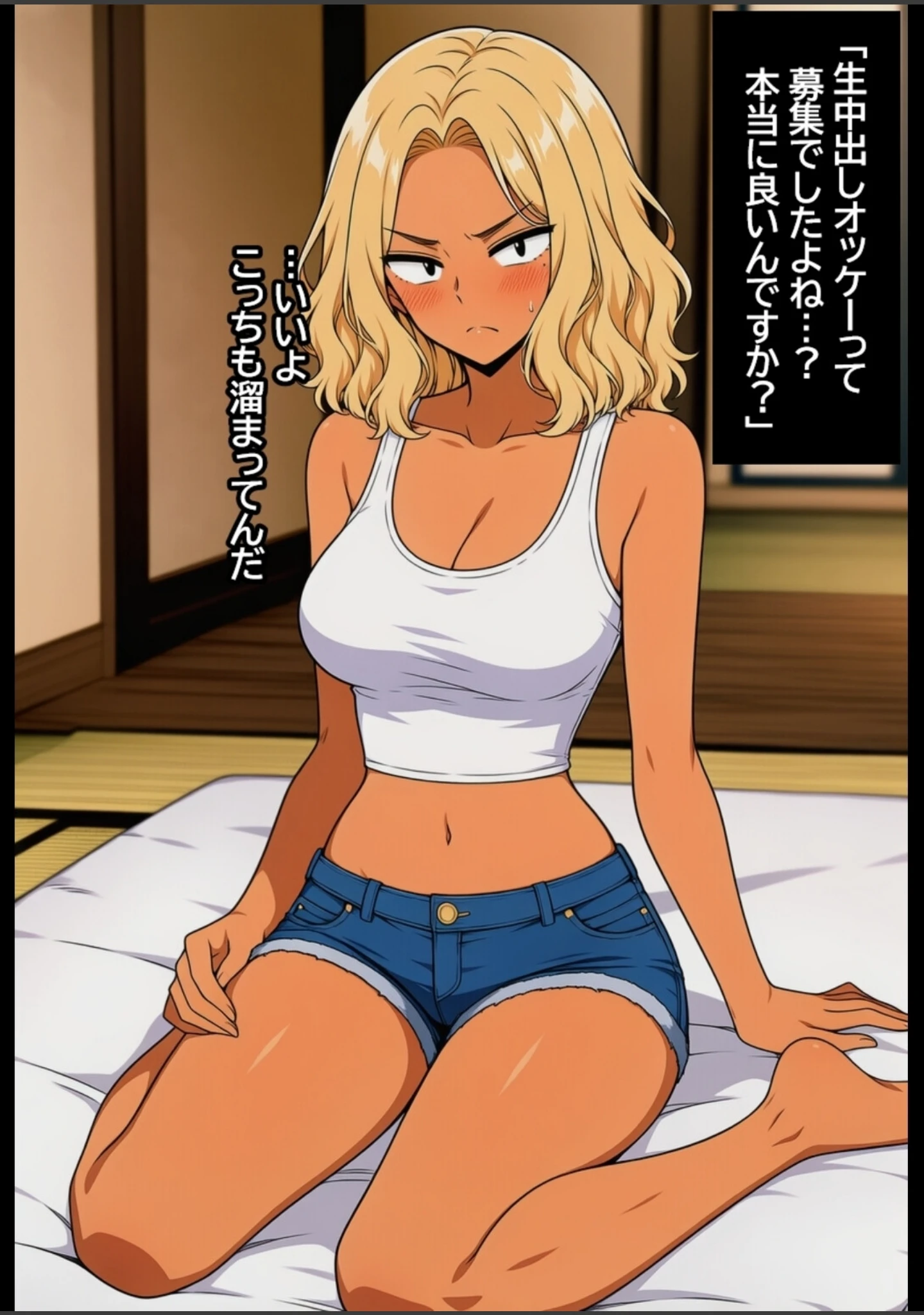 「深夜のド〇キにいそうなヤンキー女を孕ませる。【モザイク版】（単話）」（ハラメウメ） 試し読み 4ページ目