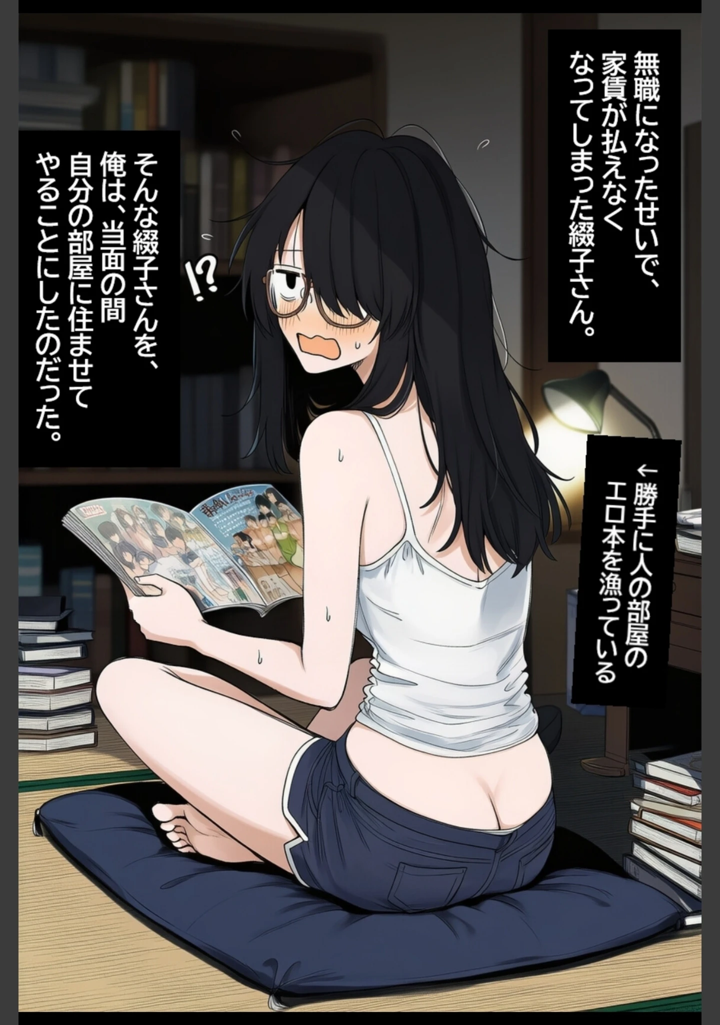 「陰キャ眼鏡女を孕ませる。【モザイク版】（単話）」（ハラメウメ） 試し読み 2ページ目