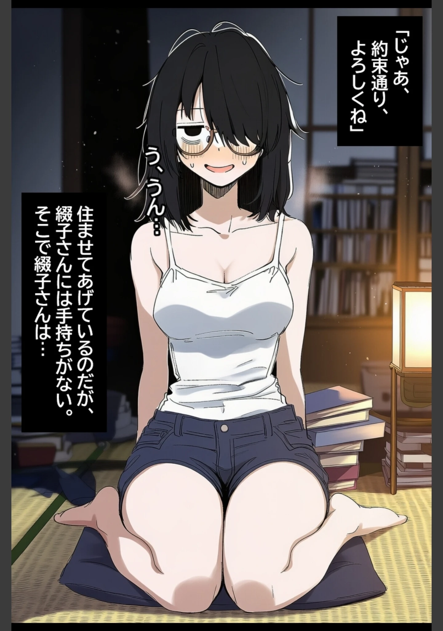 「陰キャ眼鏡女を孕ませる。【モザイク版】（単話）」（ハラメウメ） 試し読み 3ページ目